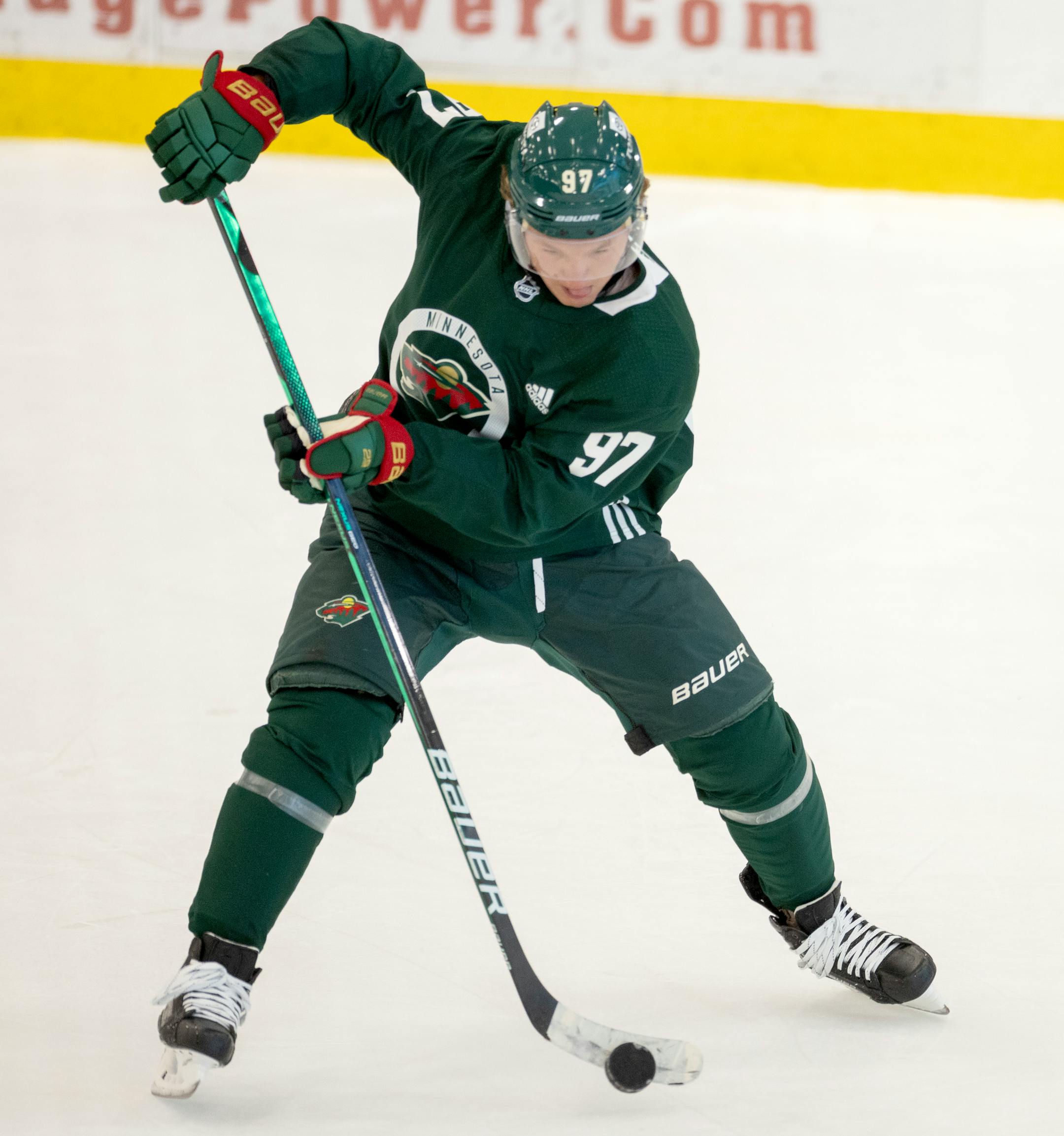 Kirill Kaprizov (97) during Minnesota Wild training camp Thursday, September 21, 2023, at TRIA Rink in St. Paul, Minn. ] CARLOS GONZALEZ • carlos.gonzalez@startribune.com