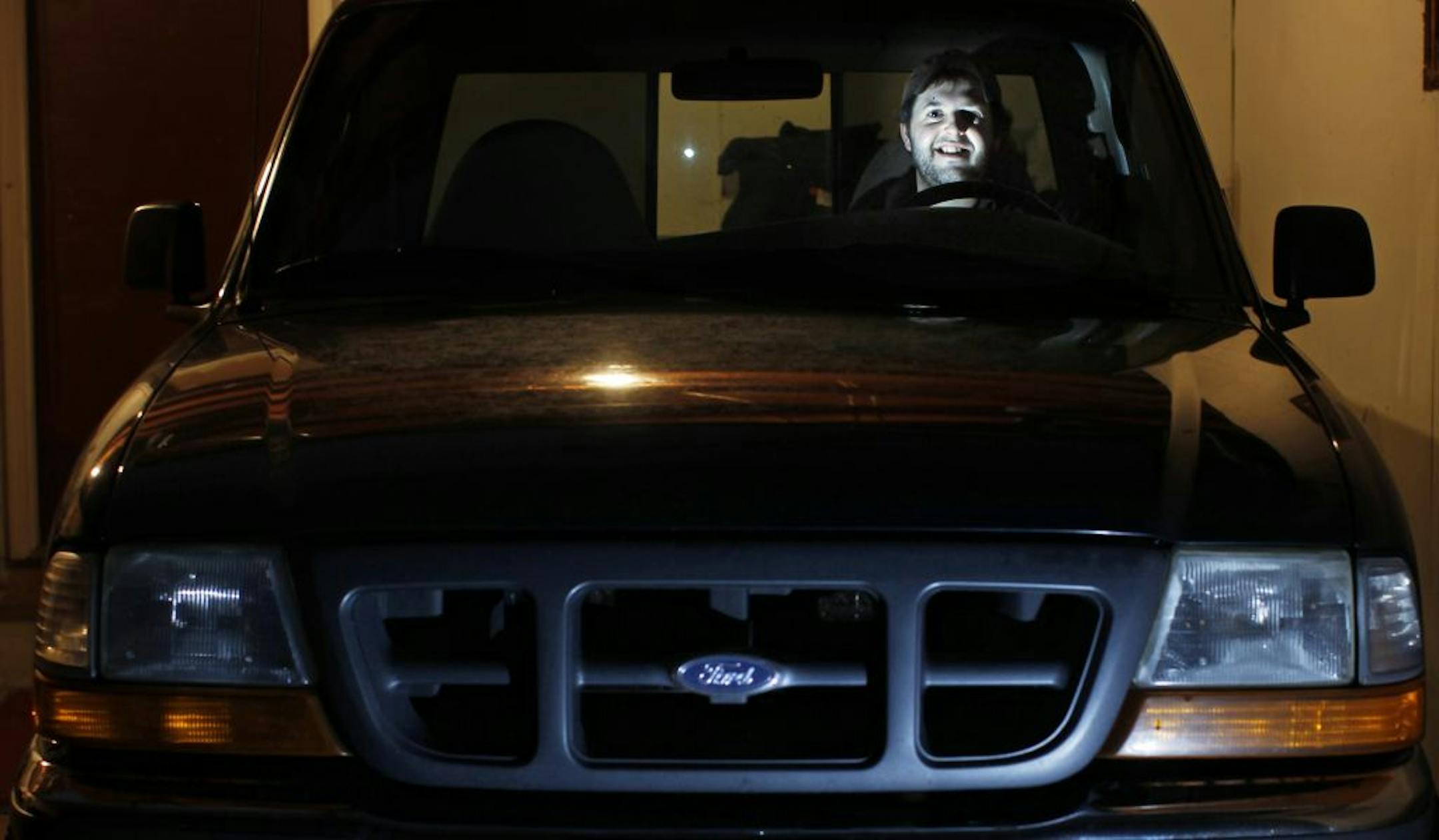 At his home in Mounds View, Roger Johnson sits in the Ford Ranger that he has owned for 10 years. He bought it from his mother when he was 16. It was the only vehicle he ever owned until a few months ago. But time has passed the Ranger by, so Johnson is selling his now in favor of a full-size pickup.