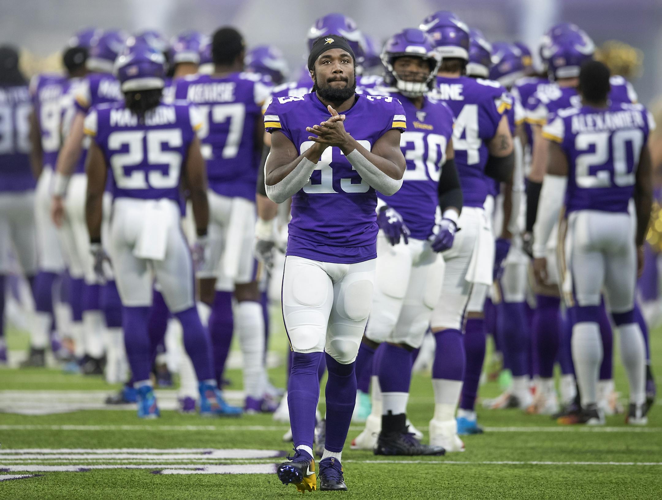Minnesota Vikings running back Dalvin Cook before the game.