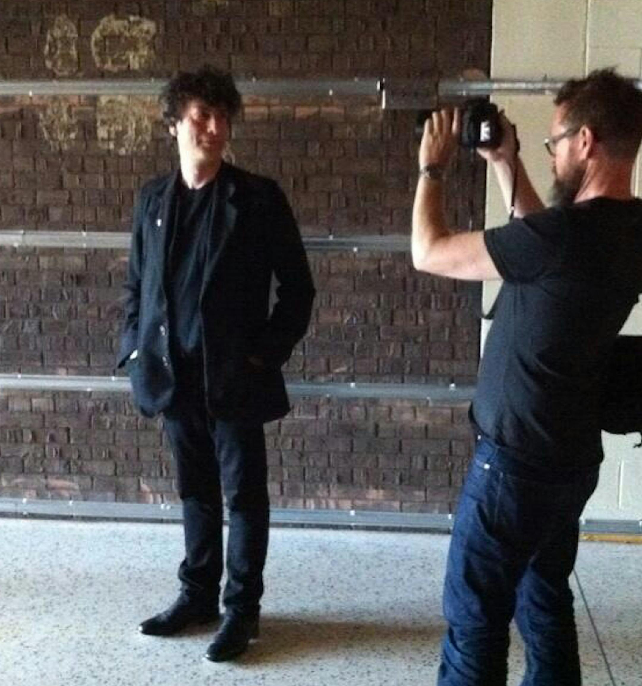 Novelist Neil Gaiman credit: Jeff Wheeler