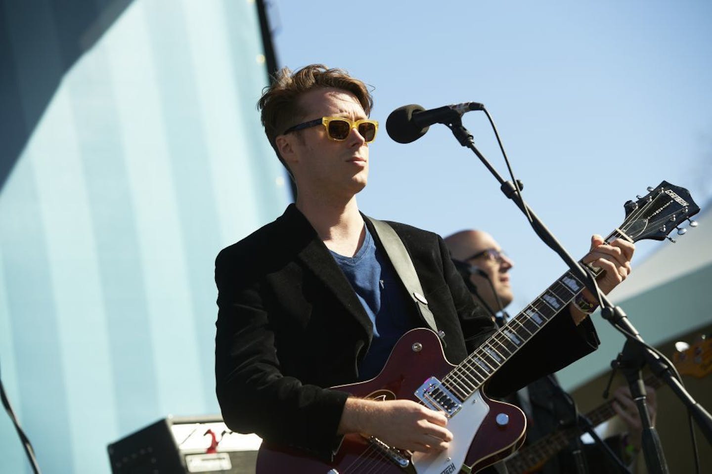 Jeremy Messersmith performs at the IFC Fairgrounds at the South By Southwest music festival on March 12, 2014 in Austin, Texas.