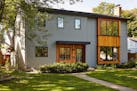 A clean-lined, minimalist Danish modern and Home of the Month winning house in St. Paul's Highland Park lists.
