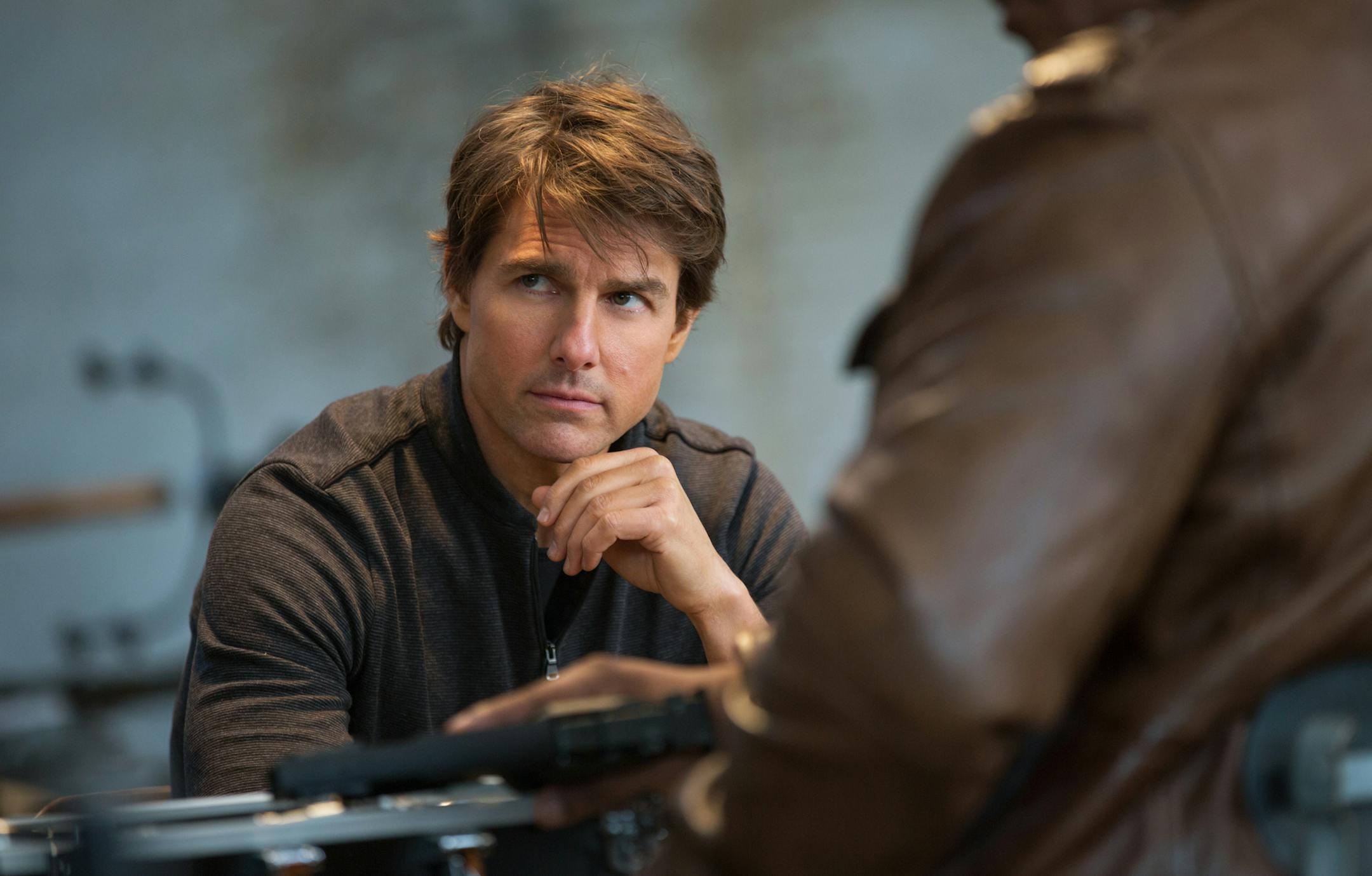 In this image released by Paramount Pictures, Tom Cruise appears in a scene from "Mission: Impossible - Rogue Nation." (David James/Paramount Pictures and Skydance Productions via AP)