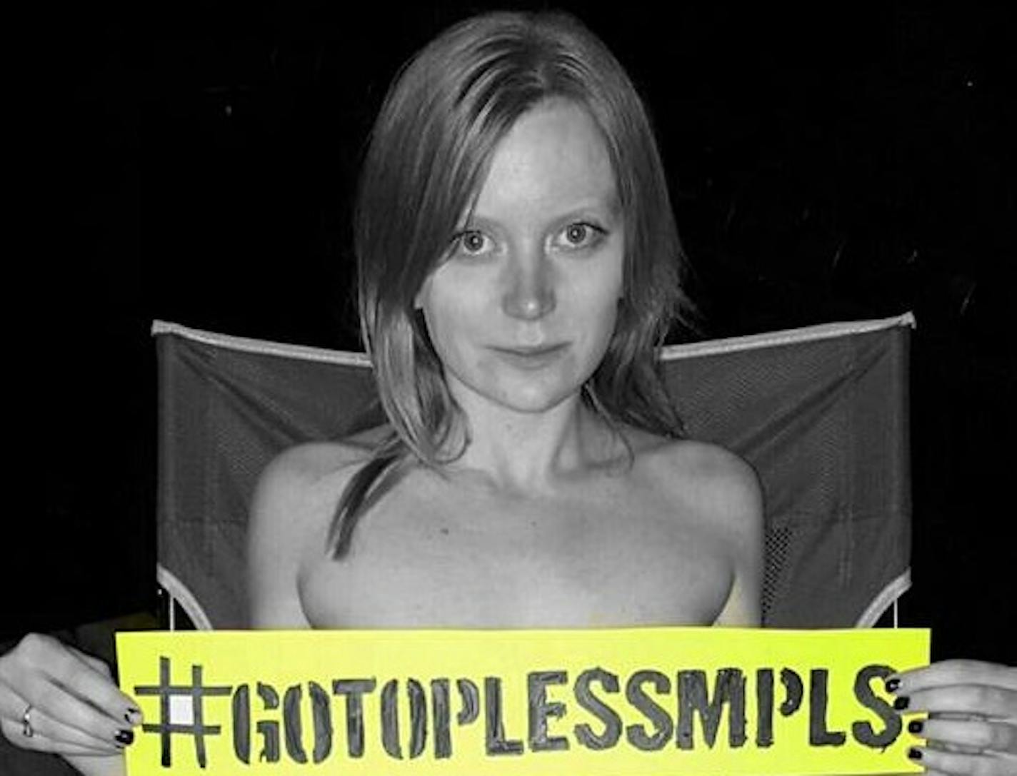 Faith Neumann is the lead organizer behind "Go Topless Minneapolis."