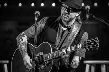 Christopher David Hanson plays four or five shows a week in venues across rural Minnesota.