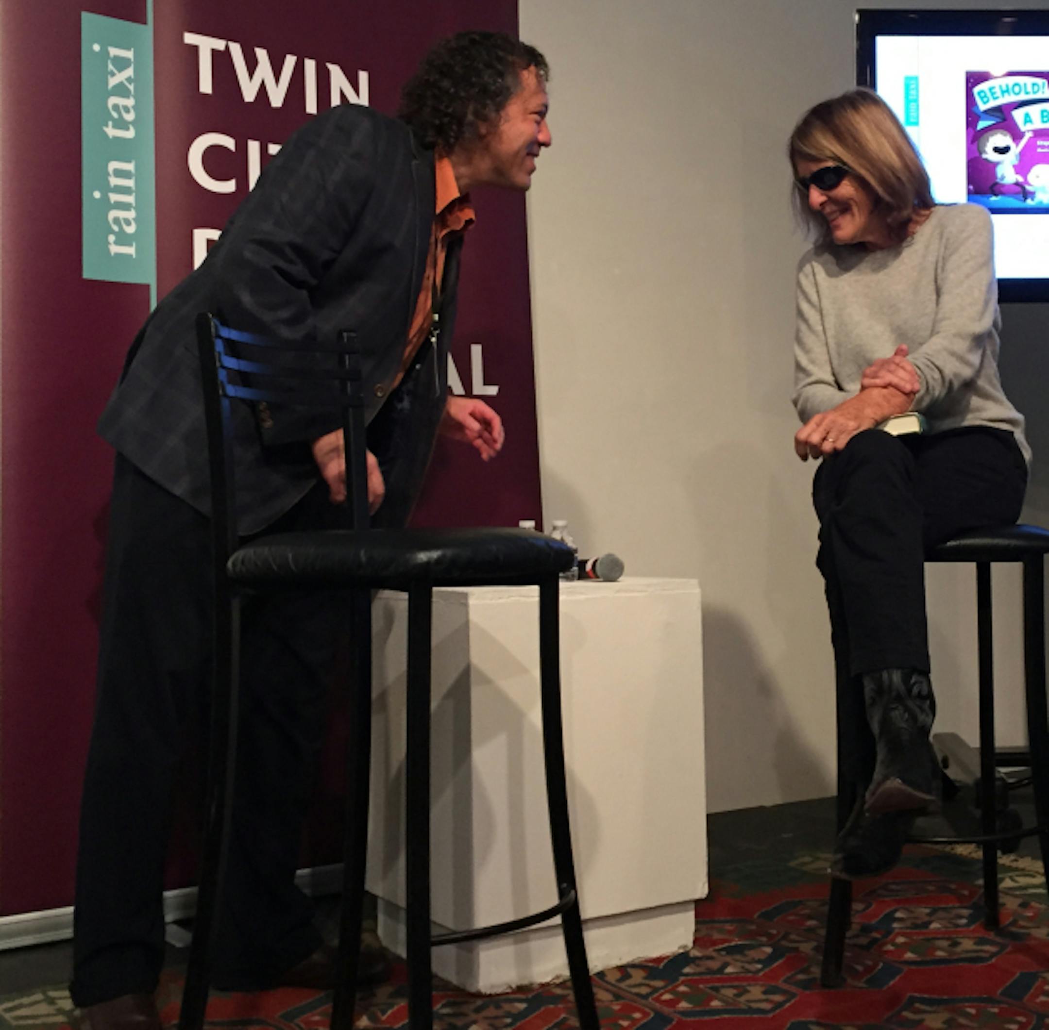 Eric Lorberer and Joy Williams at the Twin Cities Book Festival