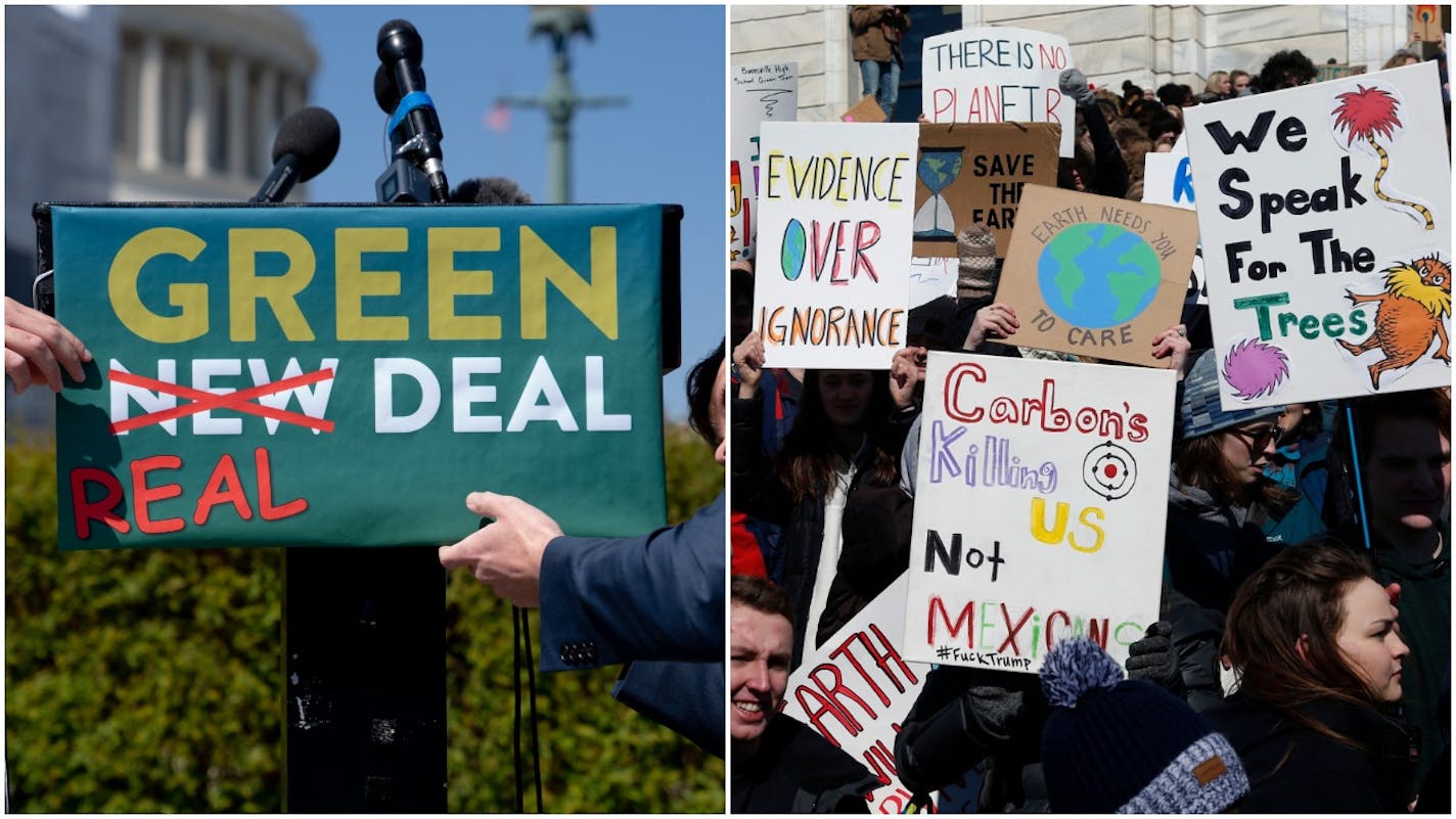 Republicans are taking aim at the Green New Deal, and Democratic activists are fighting for legislation to tackle climate change.