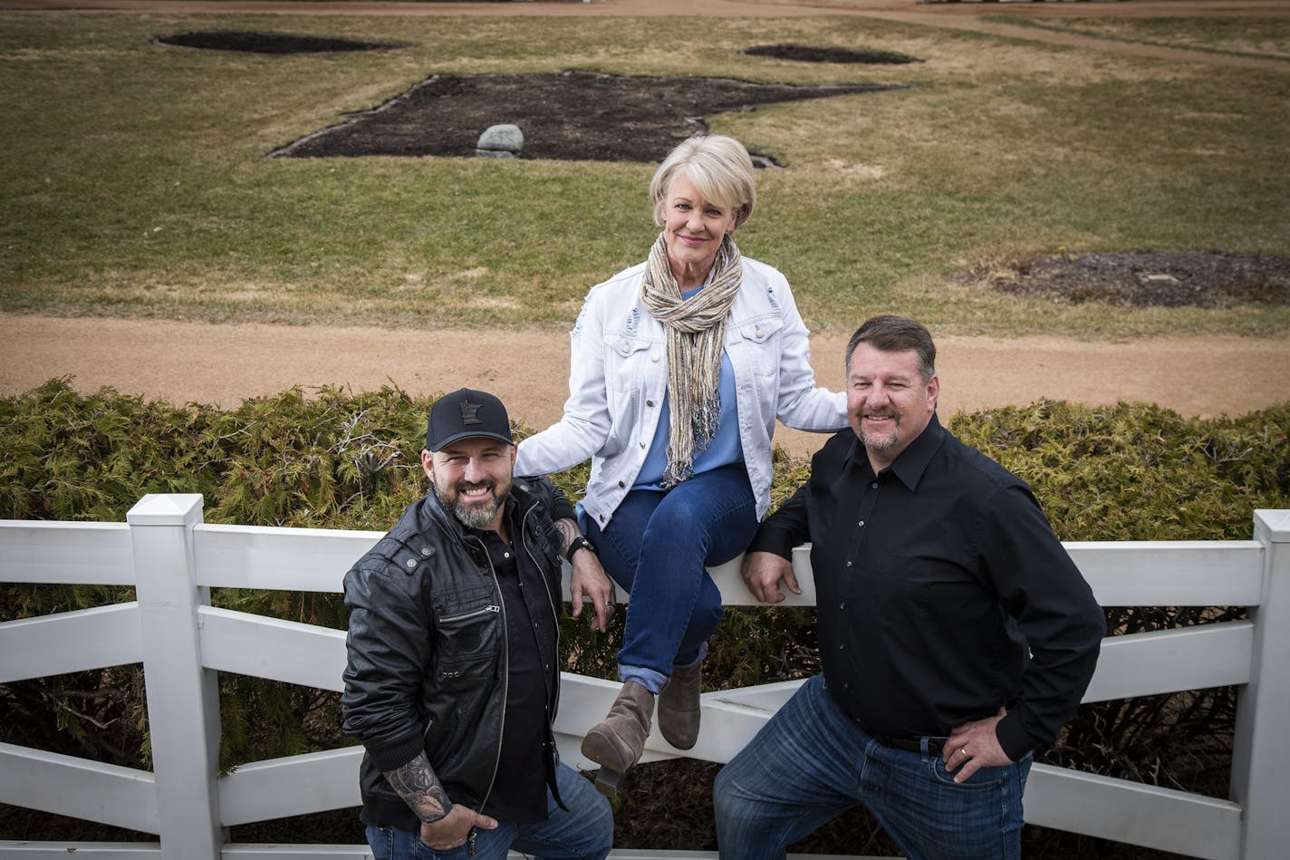 Twin Cities Summer Jam organizers Chris Hawkey, from left, Lauren MacLeash and Jerry Braam pose for a photo at Canterbury Park. ] LEILA NAVIDI &#xa5; leila.navidi@startribune.com BACKGROUND INFORMATION: Twin Cities Summer Jam organizers Chris Hawkey, from left, Lauren MacLeash and Jerry Braam pose for a photo at Canterbury Park in Shakopee, the site for the three-day concert, on Monday, April 15, 2019.