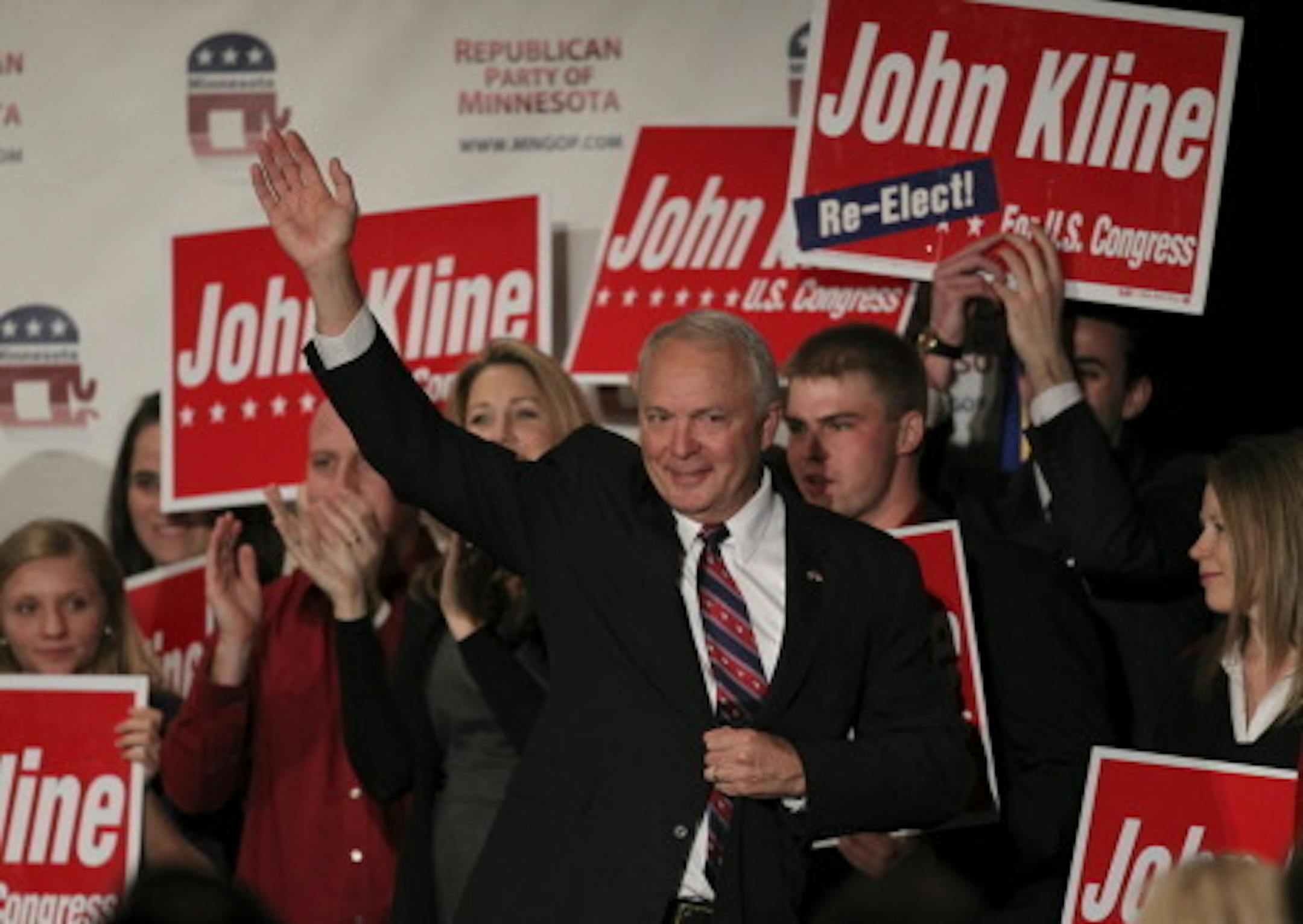 Rep. John Kline on election night 2010/Star Tribune file