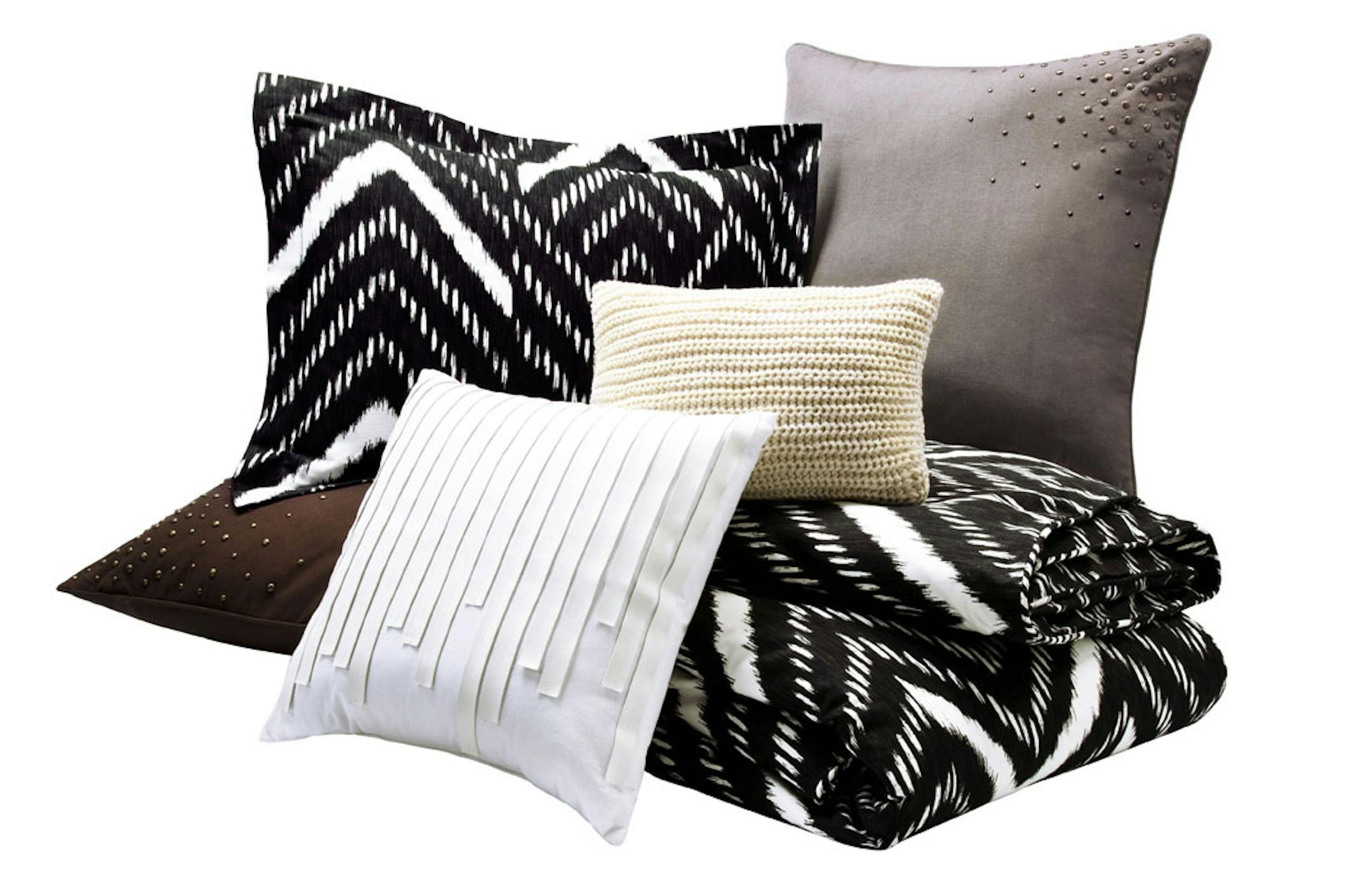 Pillows from The Nate Berkus Collection, which will be sold at Target this fall.