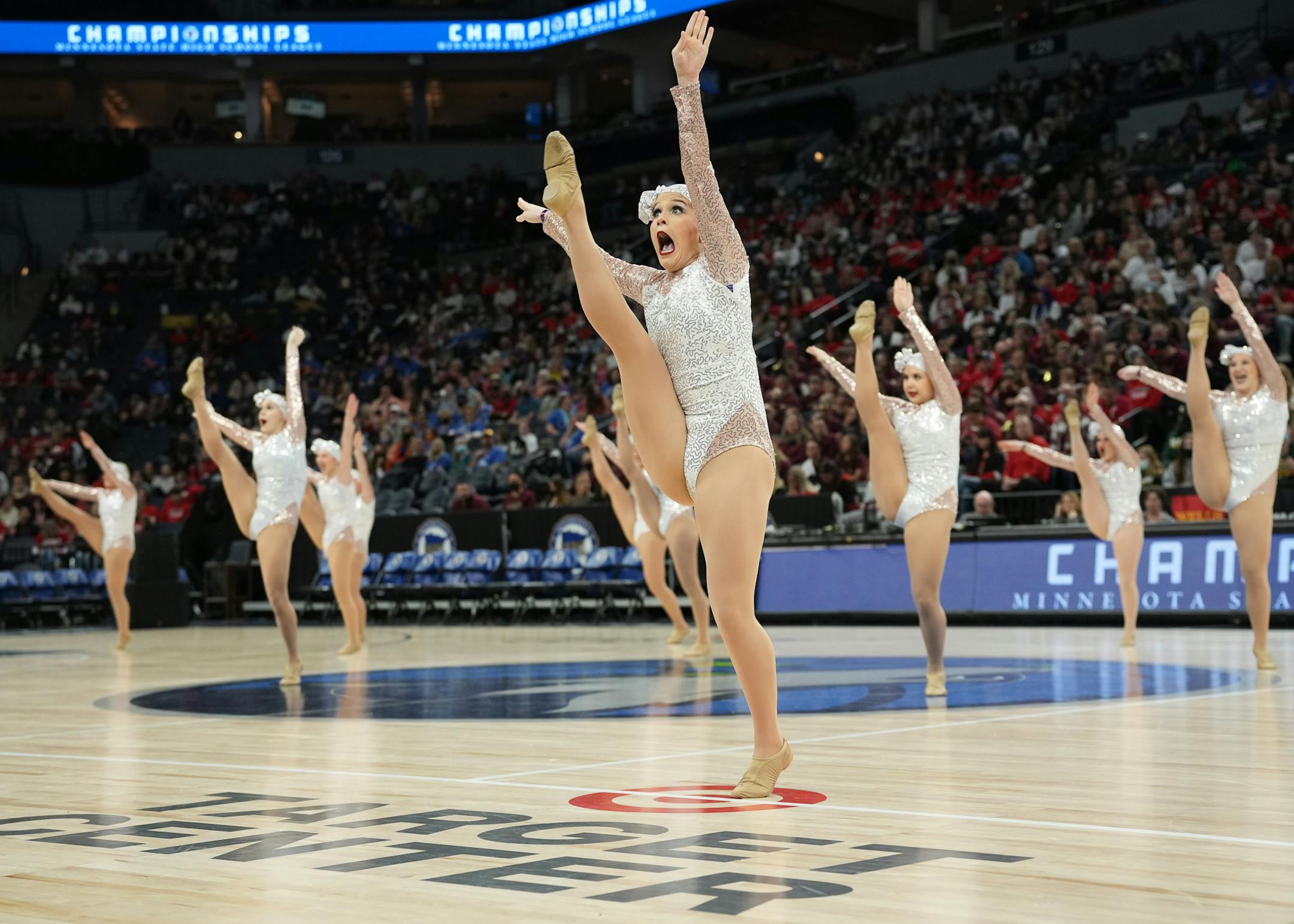 Brainerd performs at the Class 3A MSHSL State High Kick Dance Tournament.