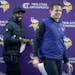 Vikings general manager Kwesi Adofo-Mensah, and coach Kevin O'Connell will begin their third off season as a team at the NFL scouting combine in India