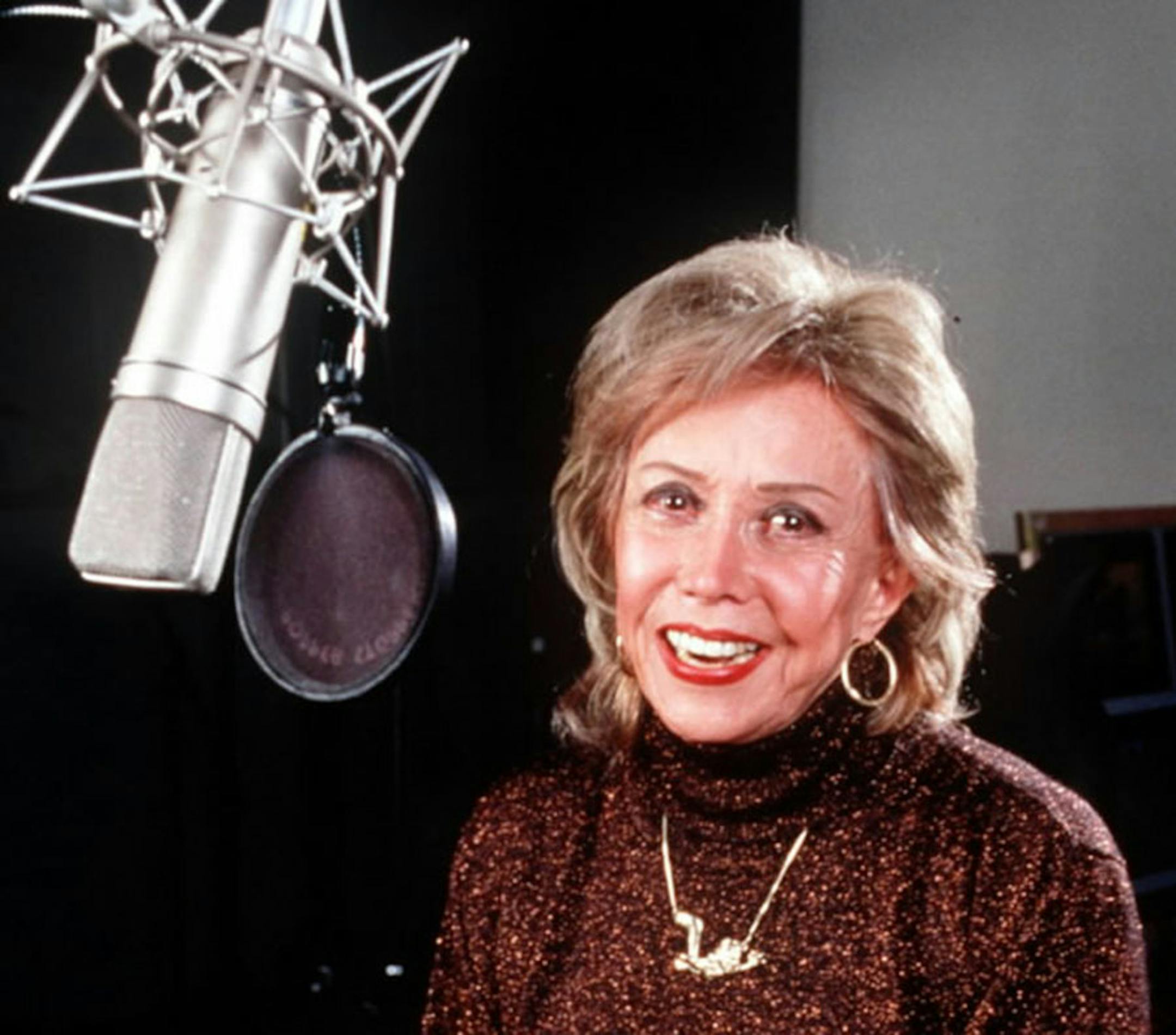 June Foray, the voice of Rocky the flying squirrel, shown in 2006. Foray died at age 99.