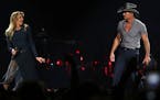 File photo: Country superstar couple Tim McGraw and Faith Hill performed together in St. Paul.