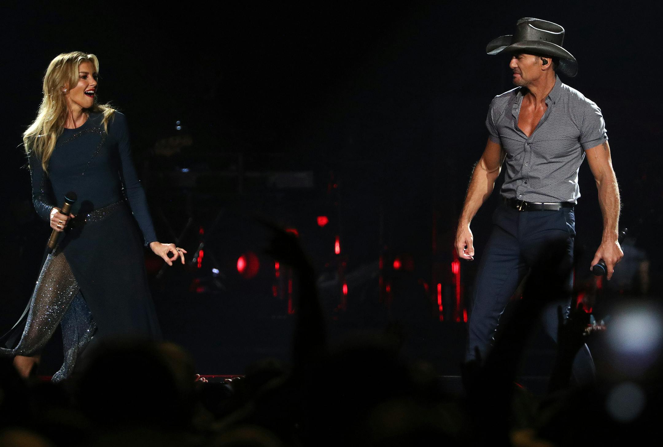 File photo: Country superstar couple Tim McGraw and Faith Hill performed together in St. Paul.