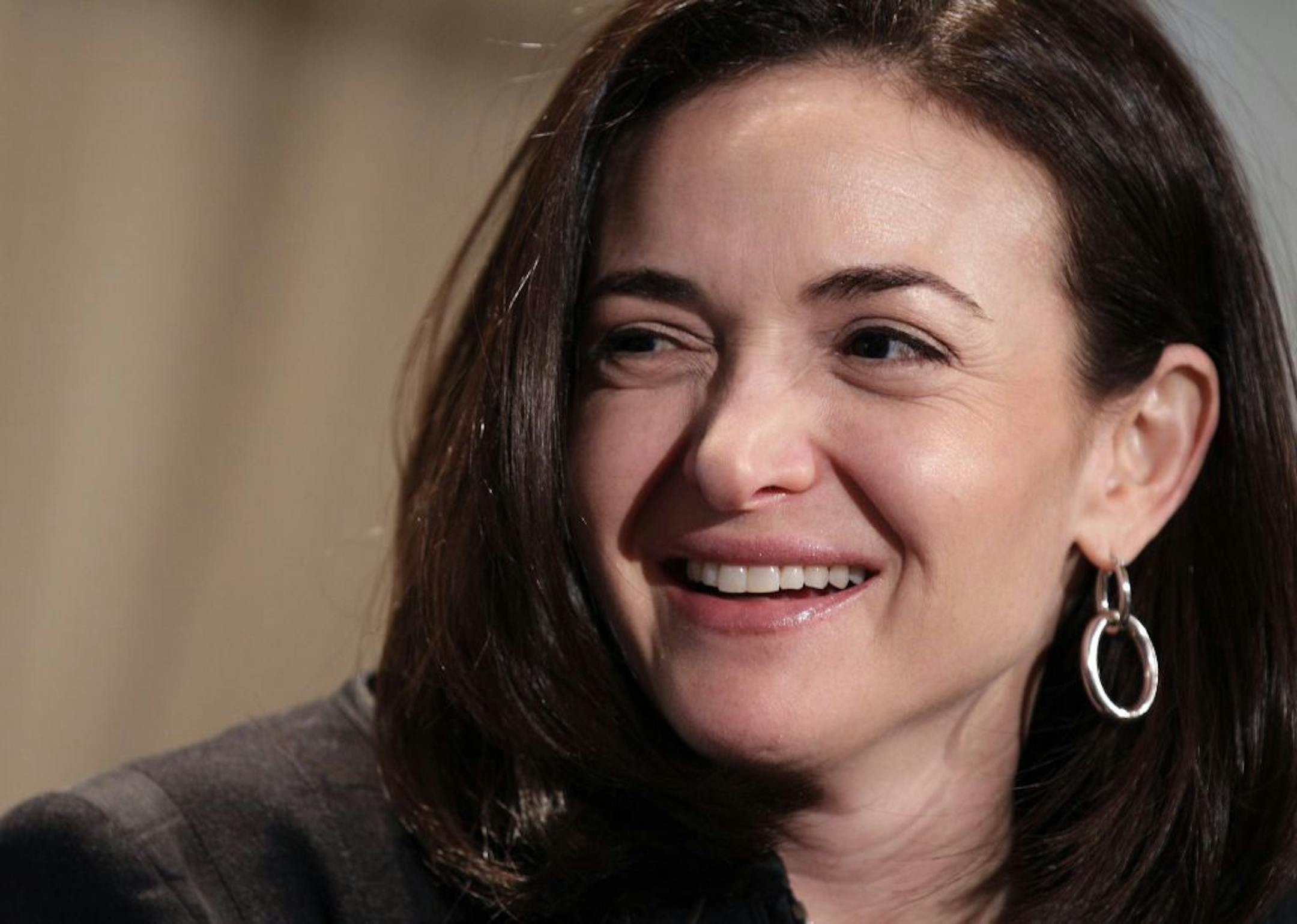 FILE - In this Thursday, April 7, 2011, file photo, Sheryl Sandberg, Facebook's chief operating officer, speaks at a luncheon for the American Society of News Editors in San Diego.