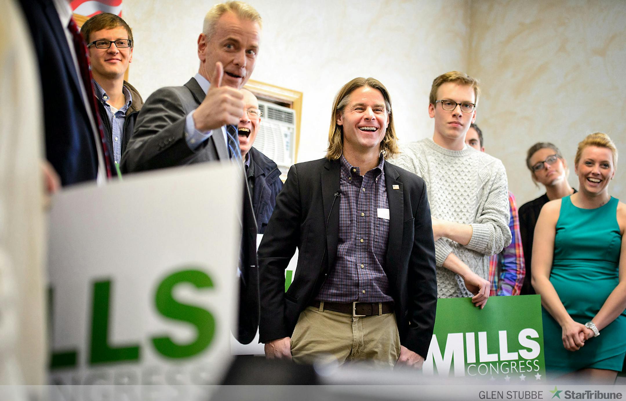 Stewart Mills addressed supporters at the Duluth GOP Victory Office.     ]   GLEN STUBBE * gstubbe@startribune.com  Friday, October 31, 2014