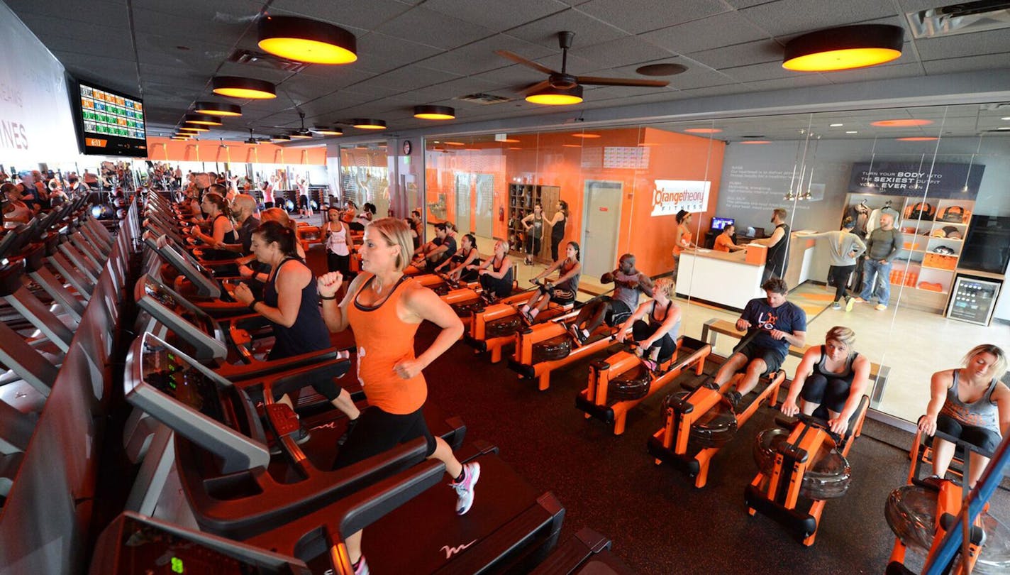 Orangetheory Fitness workouts make use of treadmills and indoor rowing for cardio, plus strength training.