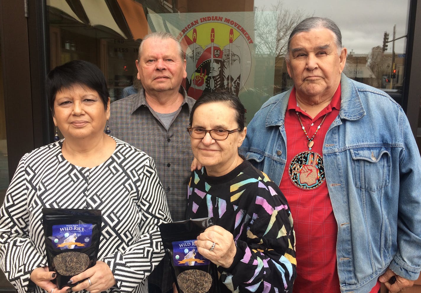 Diane Gorney (center), a retired educator whose father was born on the White Earth Reservation, was the impetus for a budding commercial-cultural relationship that includes a few thousand pounds of White Earth wild rice heading to a regional art-food-ecology festival in Tours, France, a sister city of Minneapolis. As well as performing artists from the Minneapolis-based American Indian Movement (AIM) Interpretice Center, French and American chefs will cook rice dishes at the Foire De Tours fair