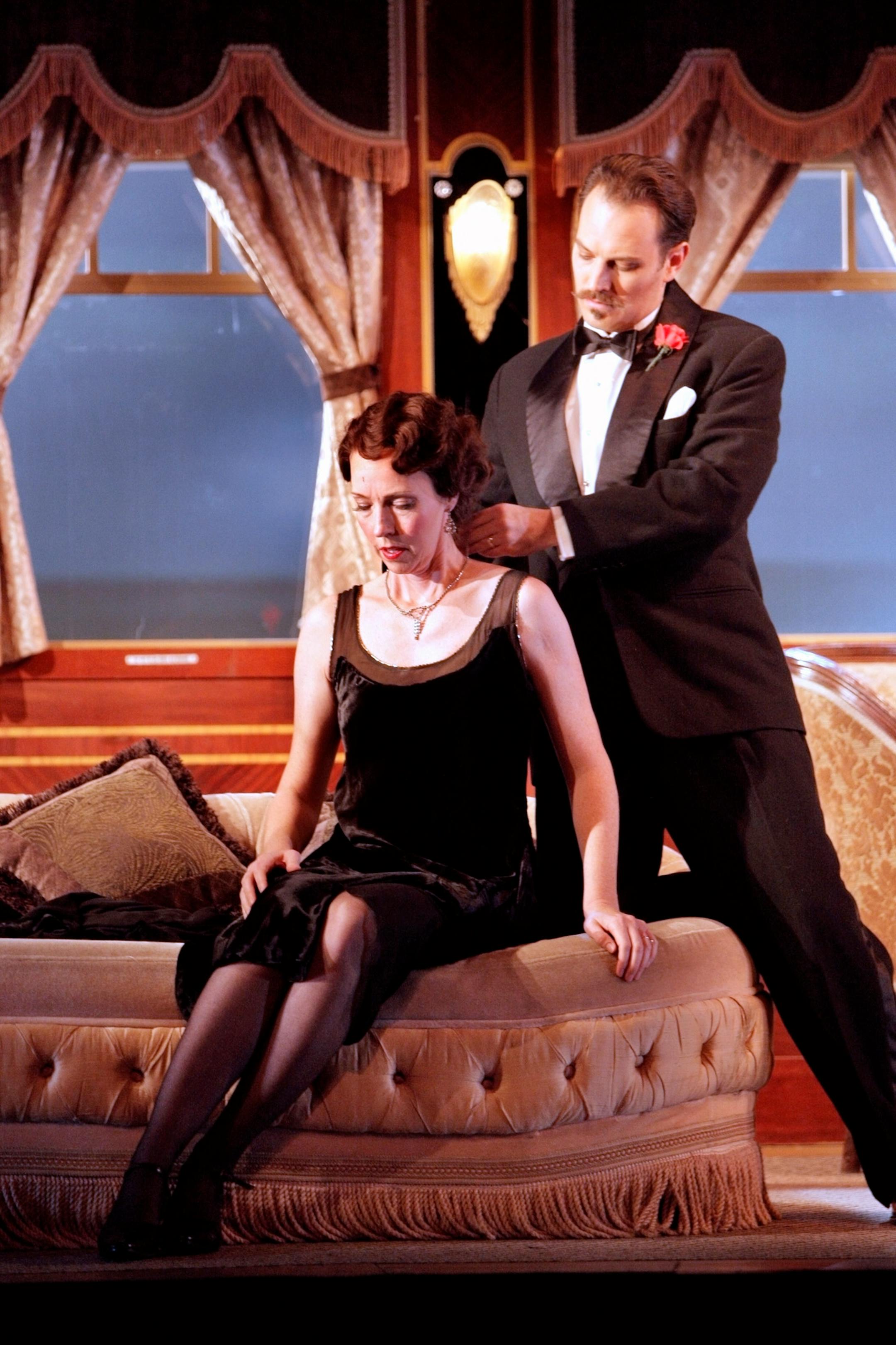 Jennifer Casey Cabot as Konstanze and Ben Johnson as Pasha Selim in The Minnesota Opera production of The Abduction from the Seraglio