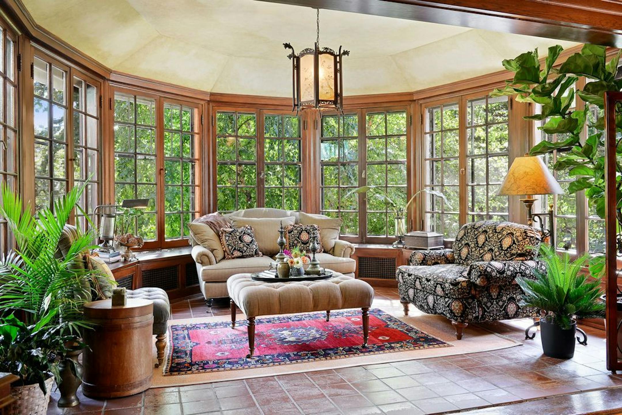 A solarium off the dining room.