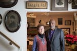 Diane and Alan Page stood in their home that is full of African American antiques and artifacts on Tuesday, December 19, 2017, in Minneapolis, Minn. M