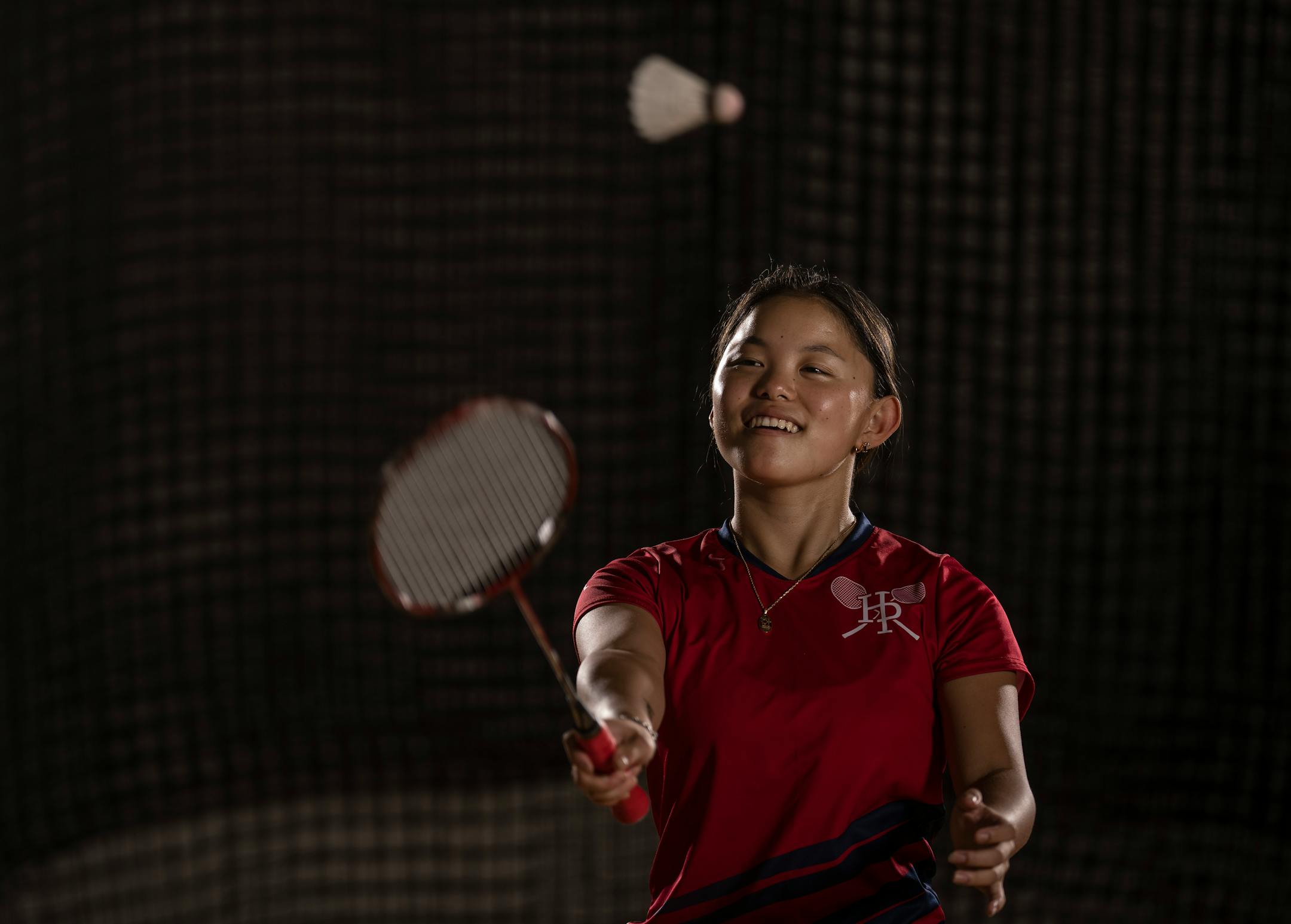 Star Tribune Metro Badminton Player of the Year HaNeul Jeong-McDonell, at Highland Park high school in St. Paul Minn., on Monday June 27, 2022.