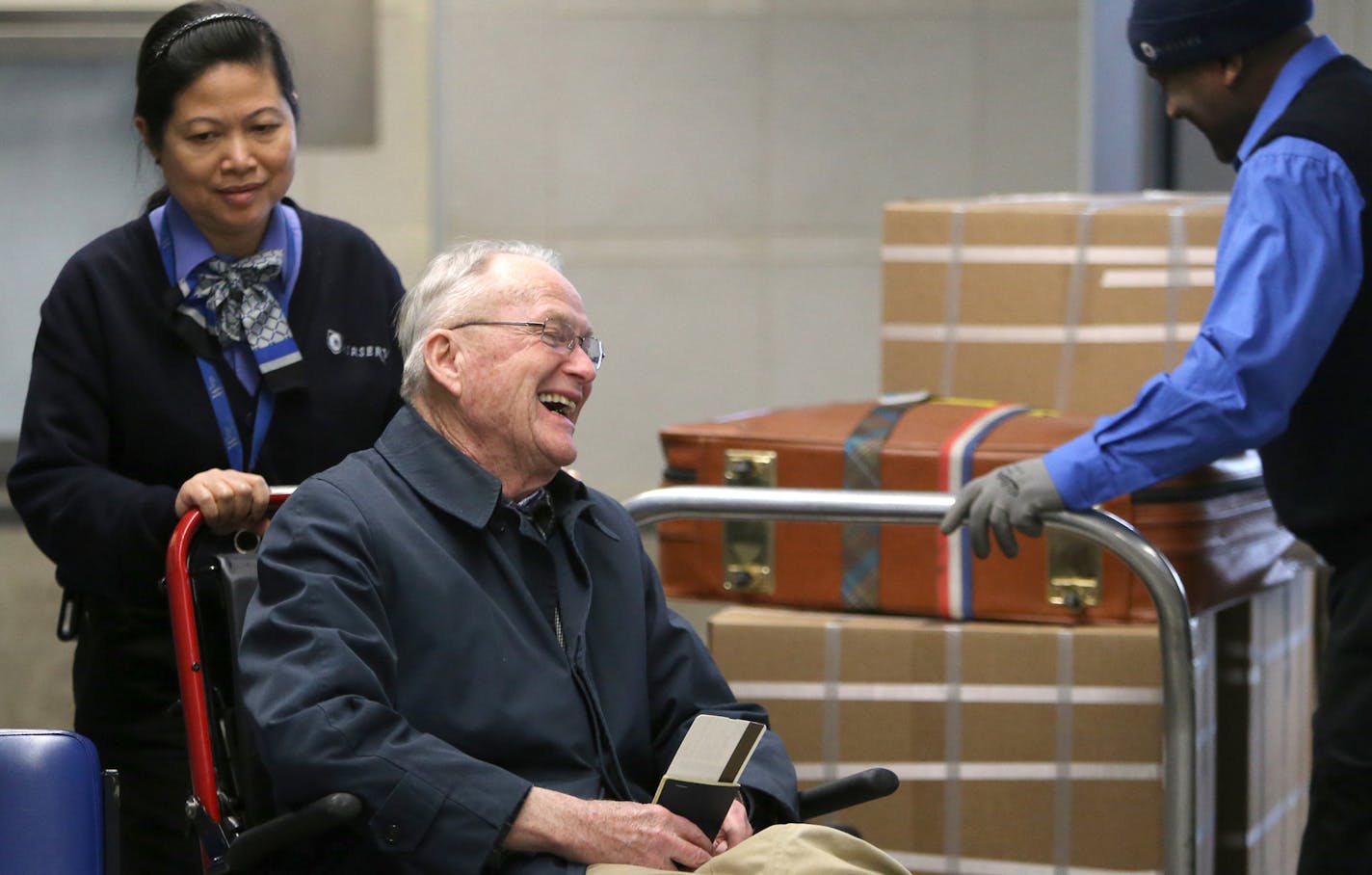 Dr. Lowell Gess, an ophthalmologist from Alexandria, had his overflowing medical supplies ready for flight to Sierra Lione from Minneapolis Friday, Jan. 22, 2016, at MSP in Minneapolis, MN.](DAVID JOLES/STARTRIBUNE)djoles@startribune.com A 94-year-old Minnesota doctor, who worked at a Sierra Leone clinic during the height of the ebola crisis last year, has become a key player in West Africa's response to a lingering symptom in patients allegedly "cured'' from the deadly virus. Lowell Gess, an op