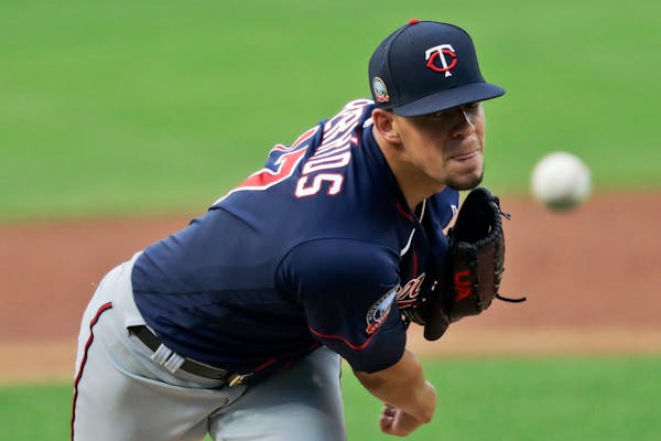 Twins starting pitcher Jose Berrios delivers in the first inning Wednesday.