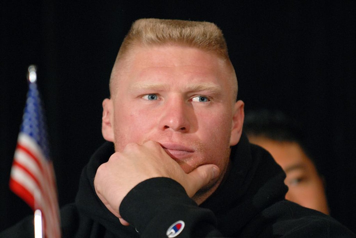 Mixed martial arts fighter and former pro wrestler Brock Lesnar.