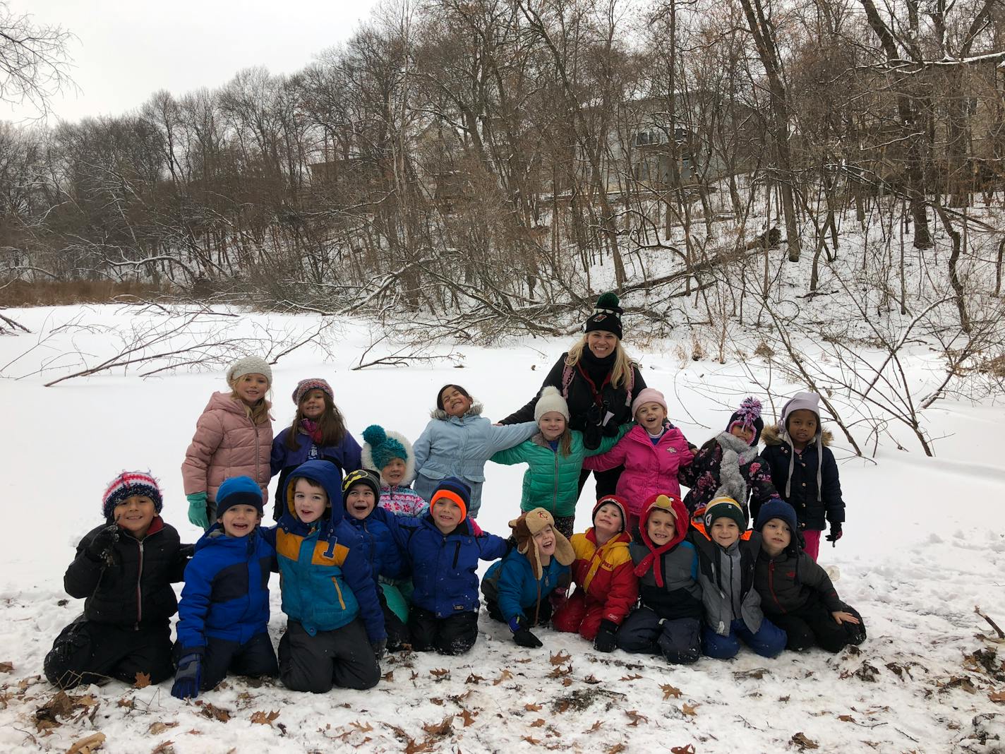 Jen Heyer and her Cedar Ridge Elementary School class.