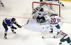 Wild takes on surging Blues in matinee matchup