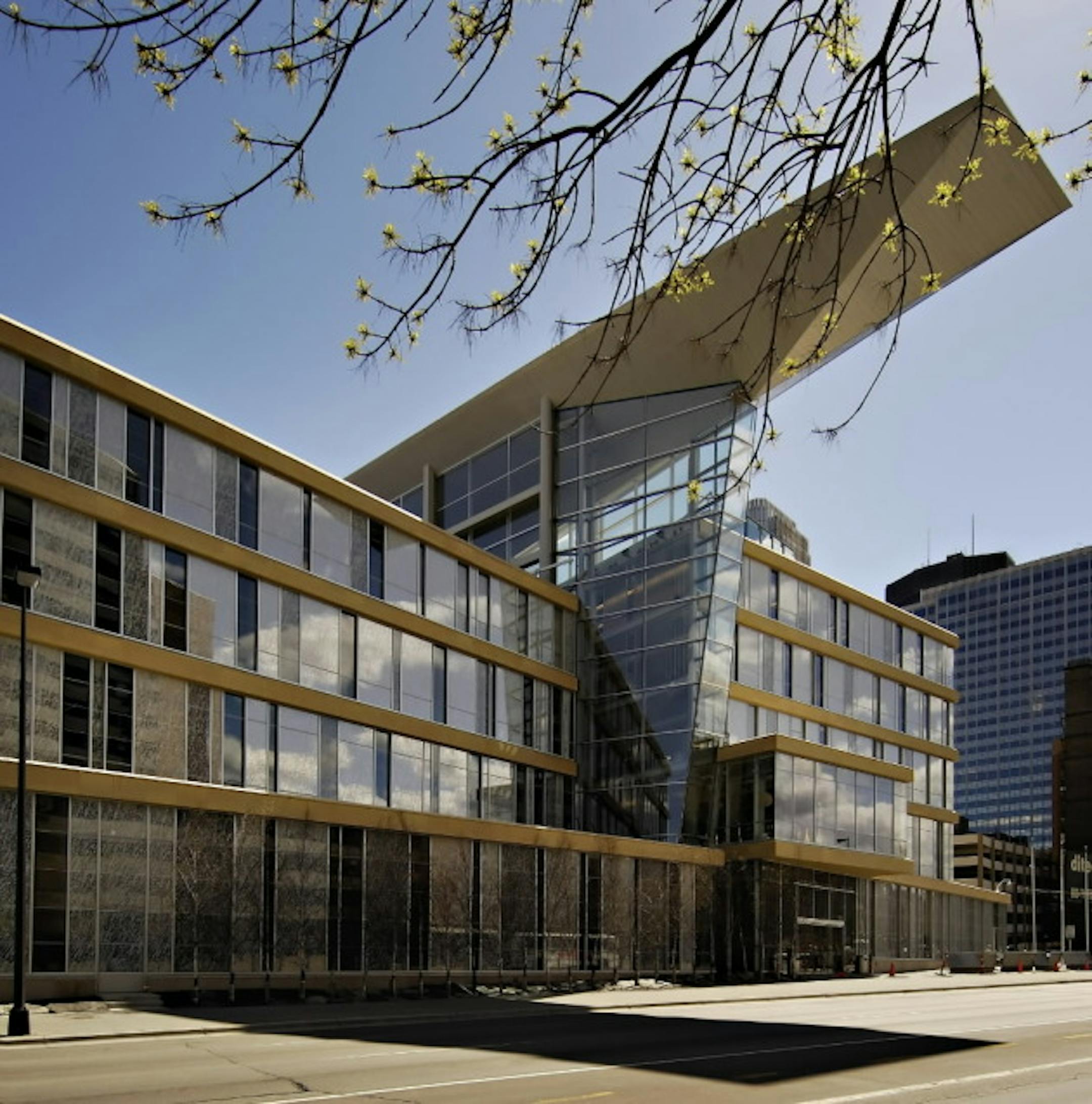 The new Minneapolis Central Library, just a month before it opened in 2006. Star Tribune staff photo by David Brewster