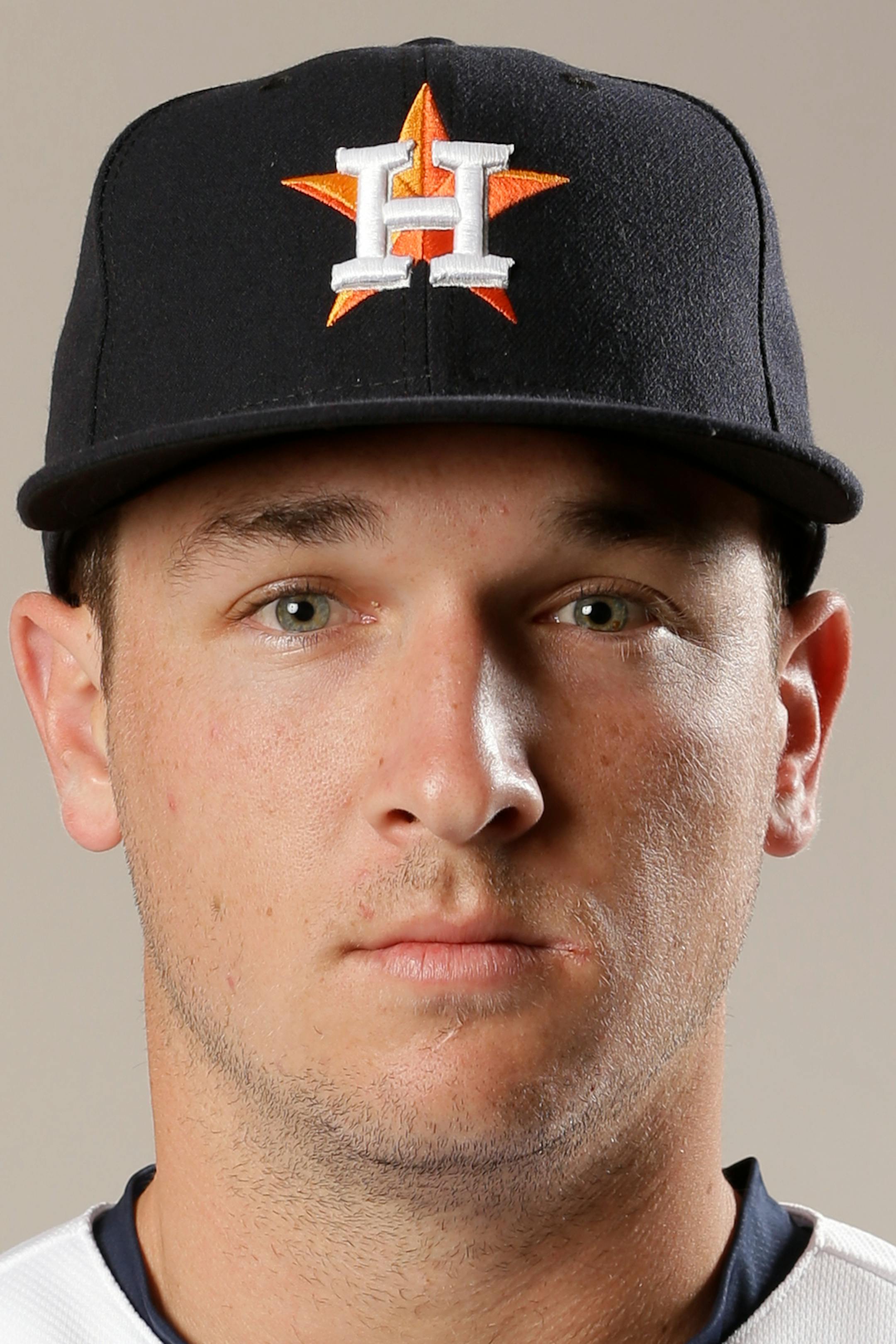 This is a 2016 photo of Alex Bregman of the Houston Astros baseball team. This image reflects the Houston Astros active roster as of Wednesday, Feb 24, 2016 in Kissimmee, Fla., when this image was taken. (AP Photo/John Raoux) ORG XMIT: NYJW175