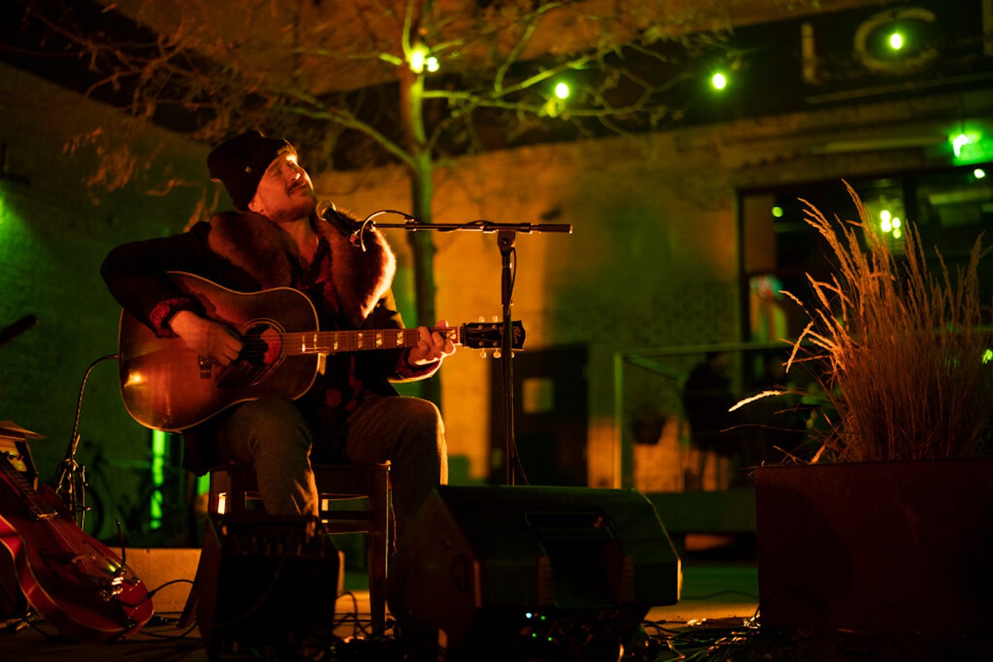 David Huckfelt performed one of the last shows of the year Monday on Icehouse's patio, which became a popular music venue by default during the pandemic.