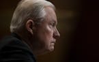 FILE &#xf3; Attorney General Jeff Sessions testifies appears before a Senate committee in Washington on April 25, 2018. President Donald Trump forced 