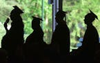Graduates lined up to receive their diplomas at Berkshire Community College's 2018 commencement in Lenox, Mass. Some lenders advertise their products 