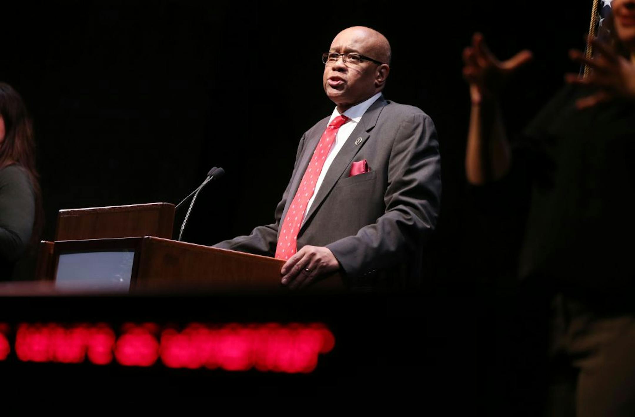 Judge Michael J. Davis received the Lifetime Achievement Award during Martin Luther King, Jr. Holiday celebration Monday January 18, 2016 in St. Paul, MN.
