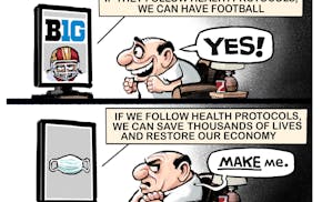 Sack cartoon: If we follow health protocols ...