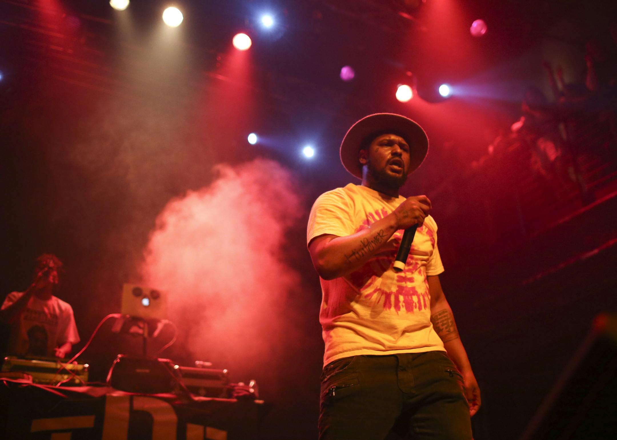 Schoolboy Q performing during the first of his two sold out shows at Mill City Nights in Minneapolis Sunday night. ] JEFF WHEELER ‚Ä¢ jeff.wheeler@startribune.com Fresh off his No. 1 album debut, rapper Schoolboy Q performed two sold out shows at Mill City Nights in Minneapolis Sunday night, April 20, 2014.