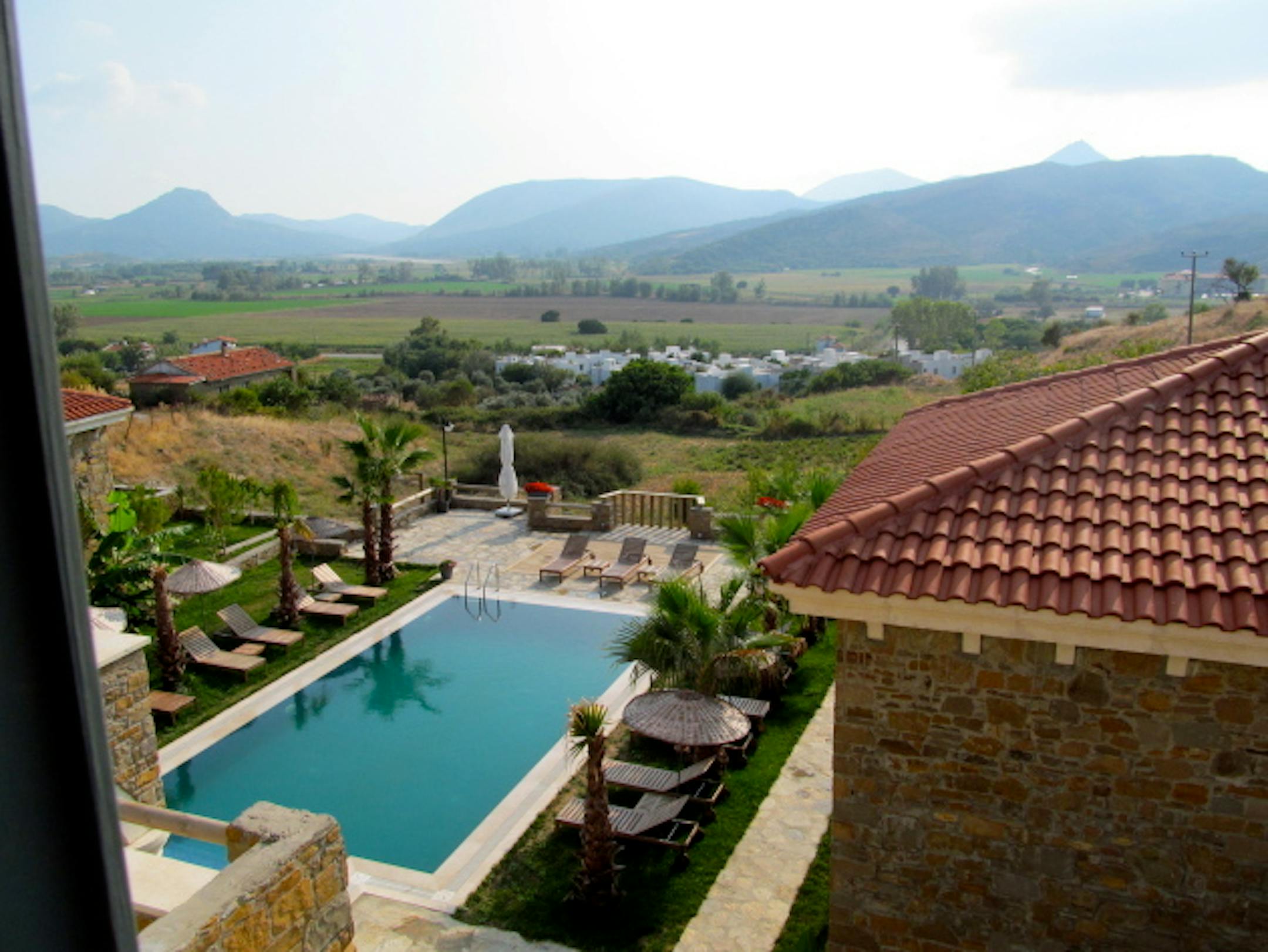 The view from our first hotel on excursion on the island of Gökçeada