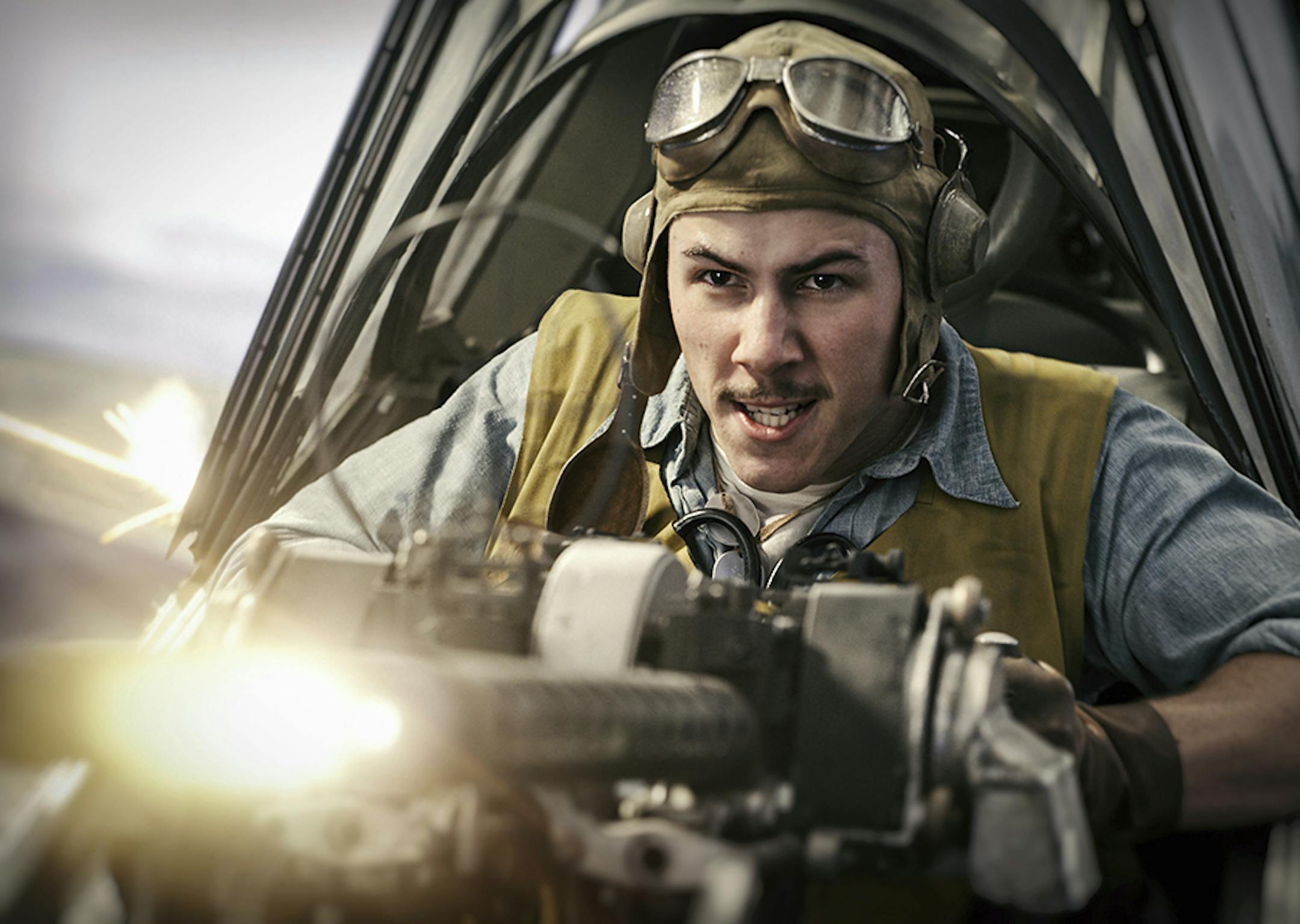 Nick Jonas as Bruno Gaido in "Midway."