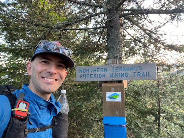 Alan Chapman, 40, of St. Paul set the fastest known time on the Superior Hiking Trail last week — finishing in 5 days, 14 hours. 