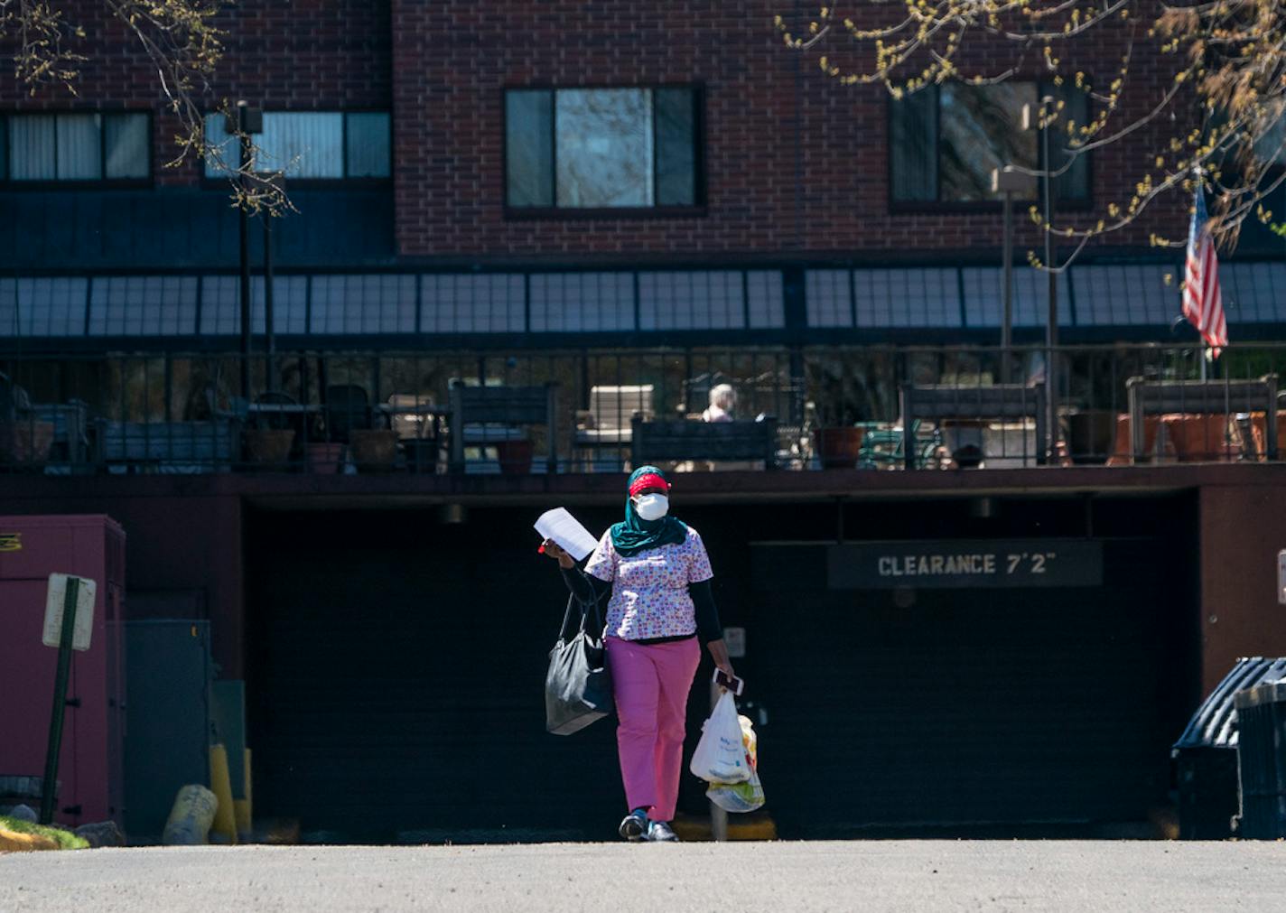 An employee left the grounds during a shift change at St. Therese of New Hope on Thursday.