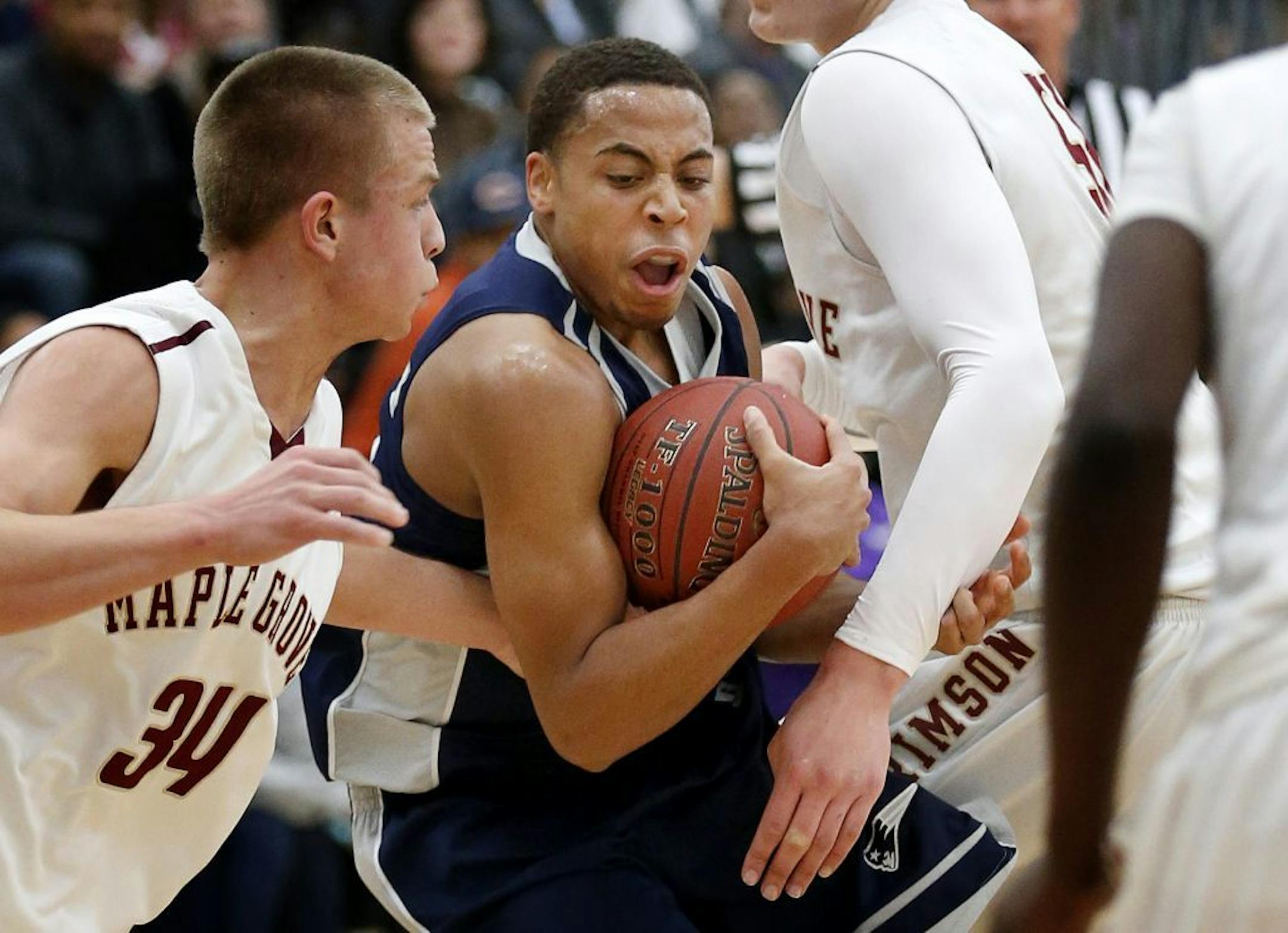 J.T. Gibson (15) of Champlin Park.