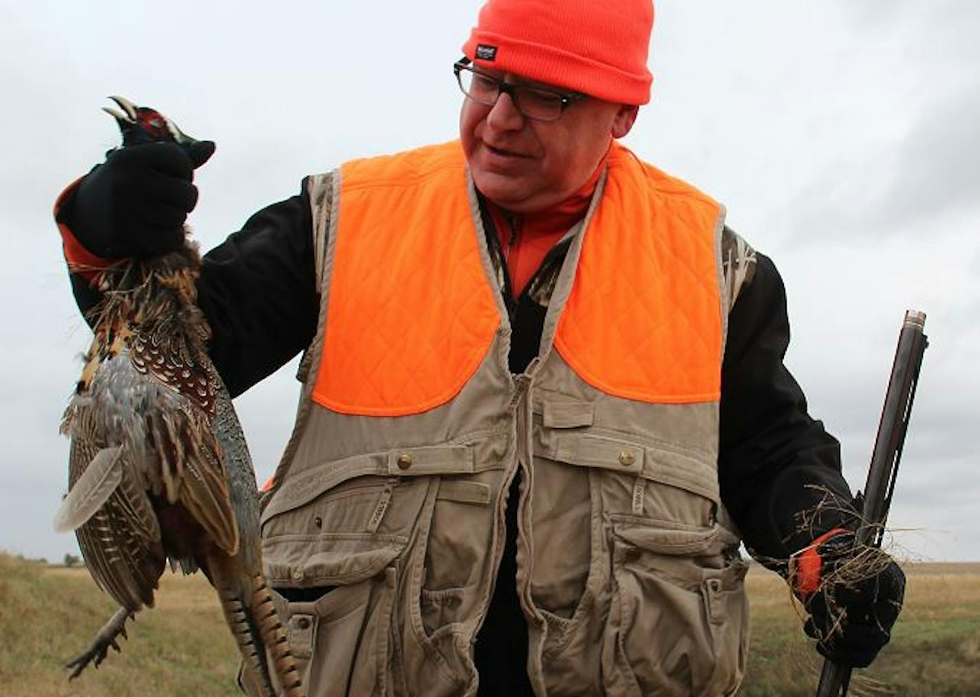 The 170 hunters who joined Gov. Tim Walz took a total of 44 roosters, including the governor's bird. Credit: Governor's Office