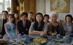 Jian Yongbo, Kmamura Aio, Chen Han, Tzi Ma, Awkwafina, Li Ziang, Tzi Ma, Lu Hong and Zhao Shuzhen appear in a still from "The Farewell." (Sundance Ins