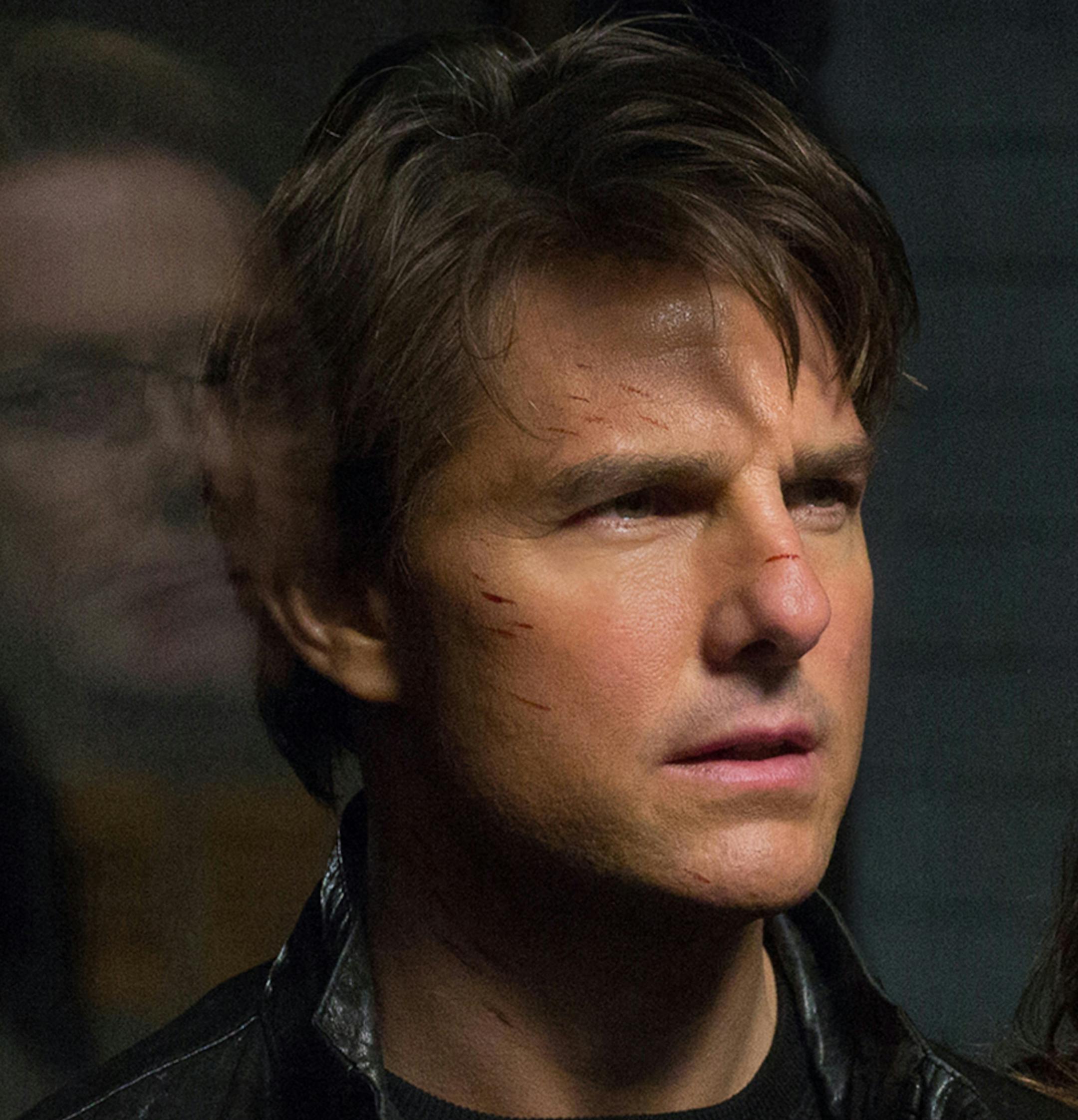 In this image released by Paramount Pictures, Tom Cruise, left, and Rebecca Ferguson appears in a scene from "Mission: Impossible - Rogue Nation." (David James/Paramount Pictures and Skydance Productions via AP)