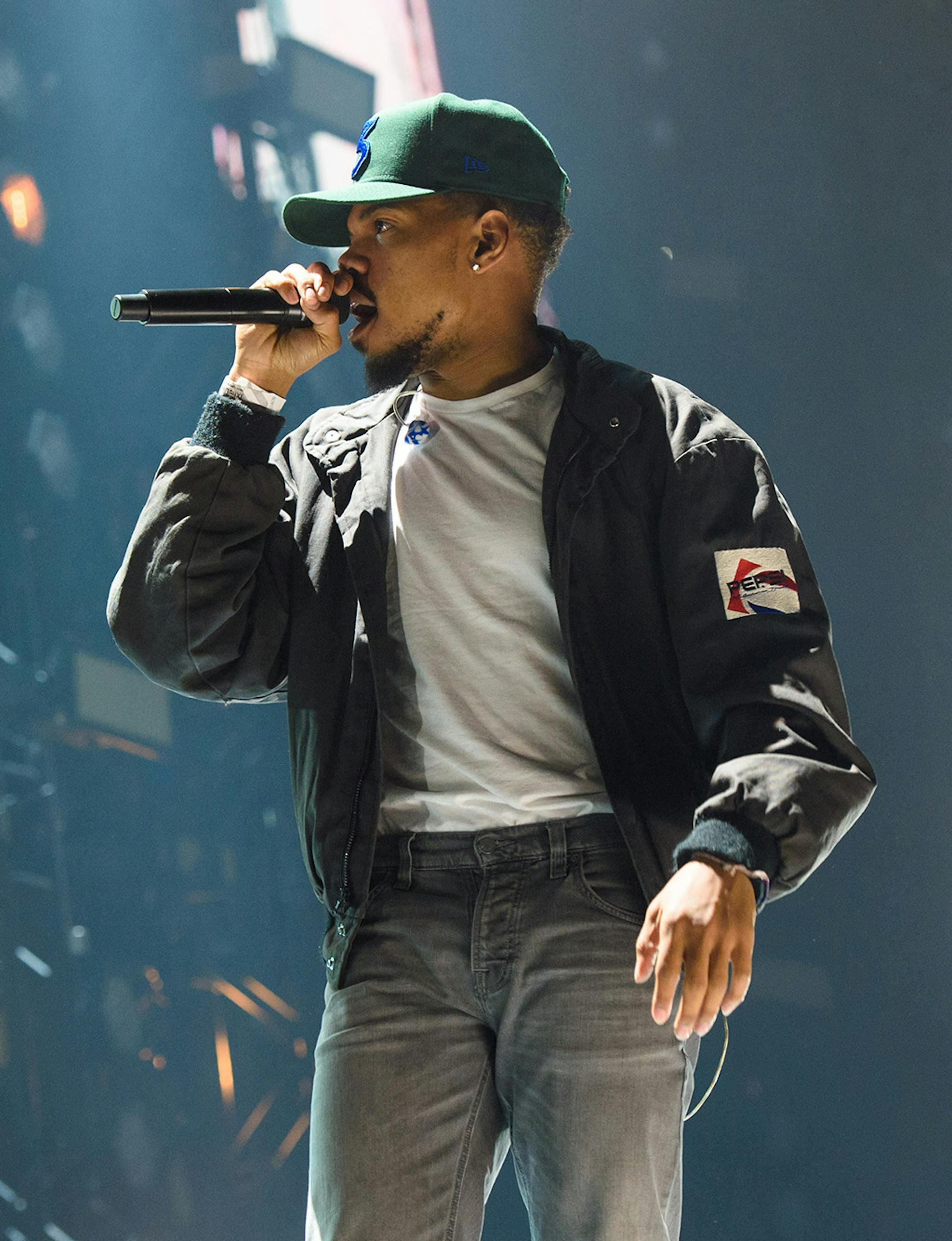 Chance the Rapper performs at BBC 1Xtra Live, at the O2 Arena in London, England, on Saturday, Sept. 22, 2018. (Matt Crossick/PA Wire/Zuma Press/TNS) ORG XMIT: 1367630