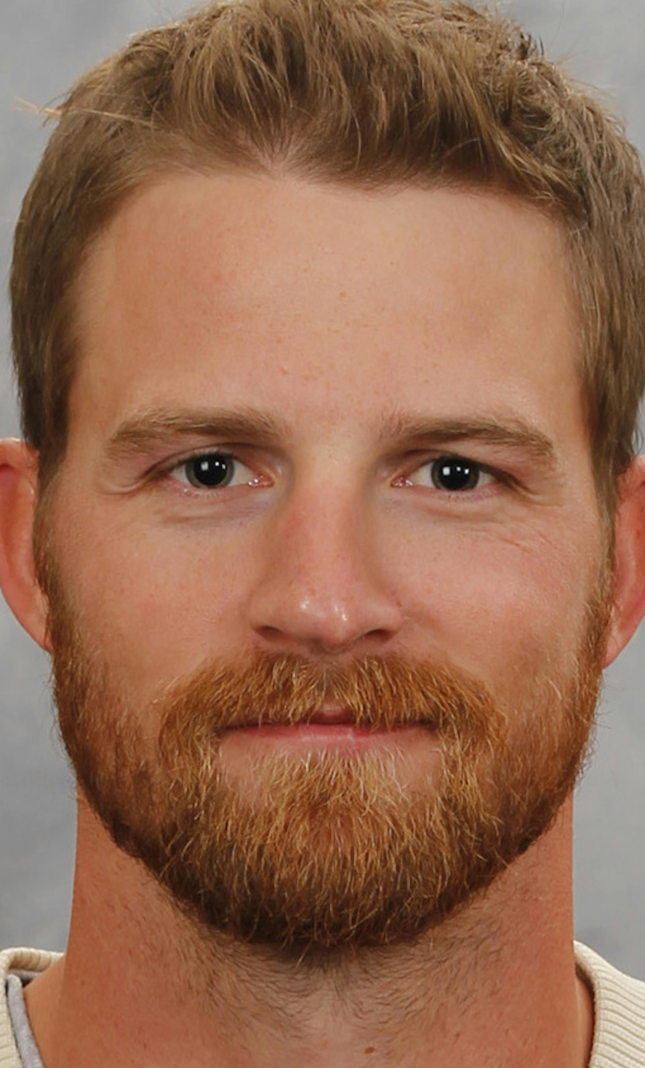 ST. PAUL, MN &#x201a;&#xc4;&#xec; SEPTEMBER 11: Kyle Brodziak of the Minnesota Wild poses for his official headshot for the 2013-2014 season on September 11, 2013 at the Xcel Energy Center in Saint Paul, Minnesota. (Photo by Andy King/NHLI via Getty Images) *** Local Caption *** Kyle Brodziak ORG XMIT: 177614294